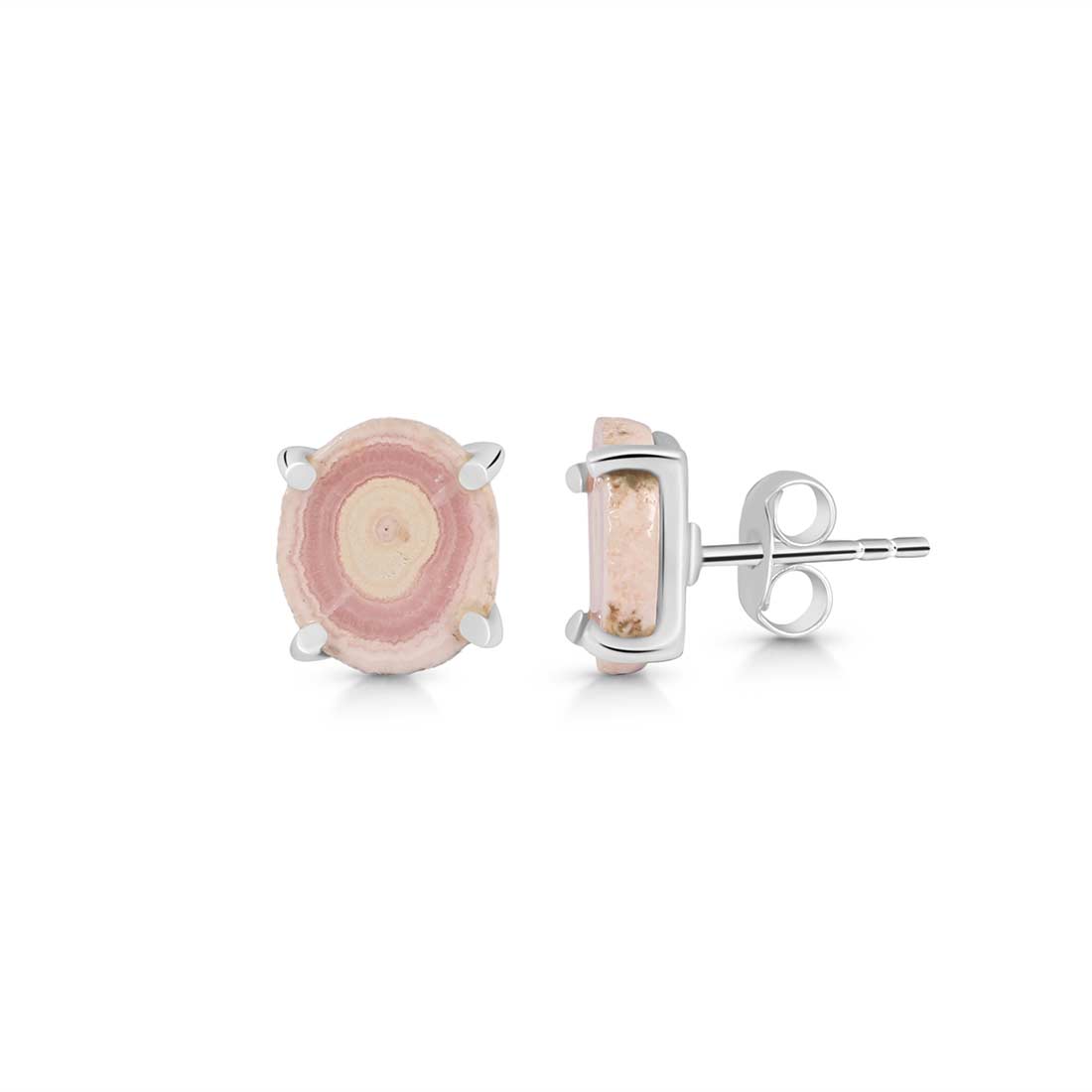 Rhodochrosite Stalactite Stud Earring-(RDC-E-81.)