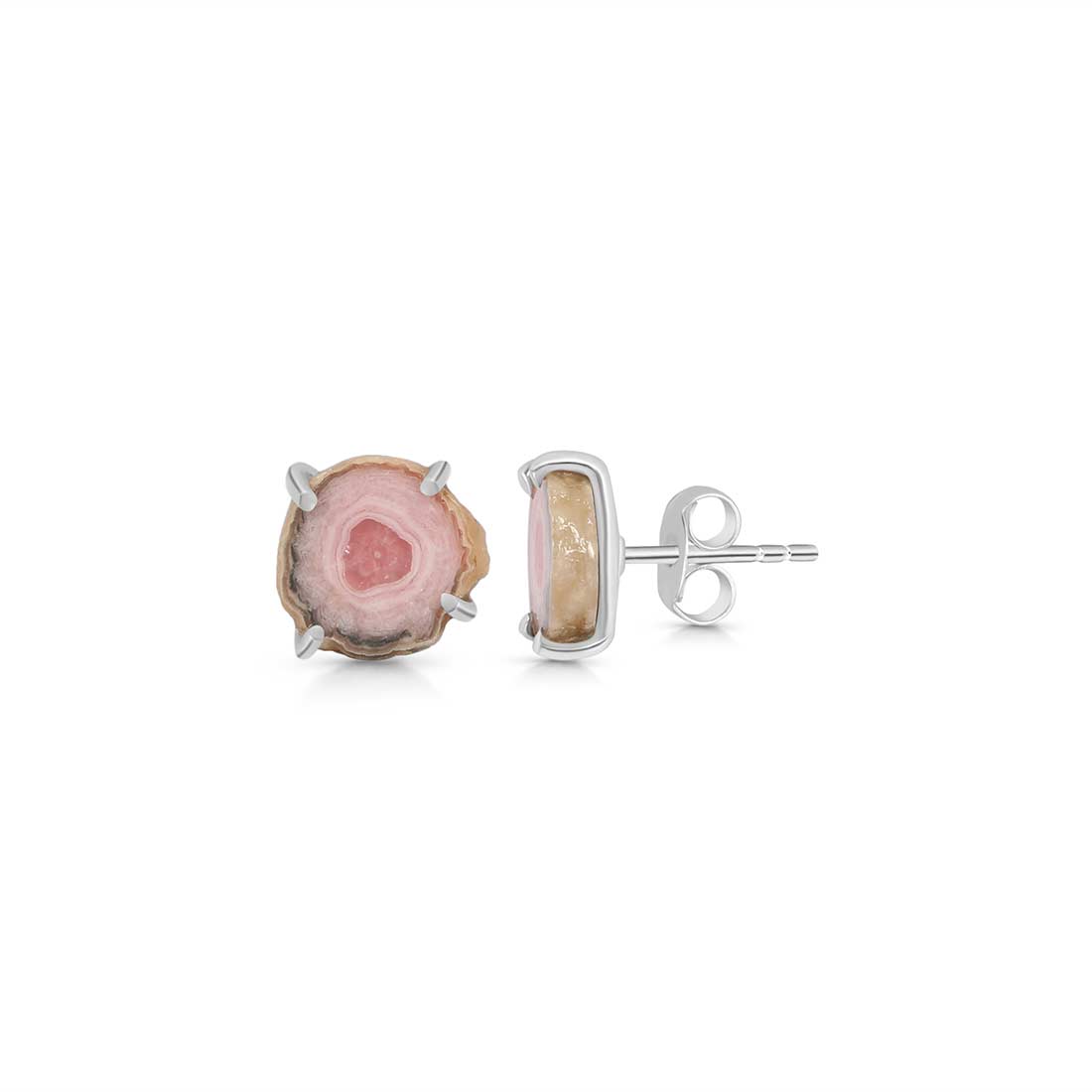 Rhodochrosite Stalactite Stud Earring-(RDC-E-86.)