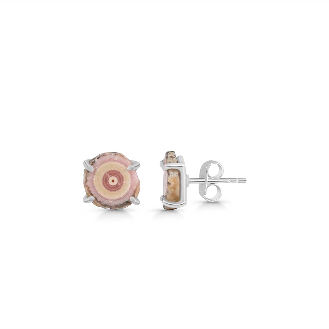 Rhodochrosite Stalactite Stud Earring-(RDC-E-88.)
