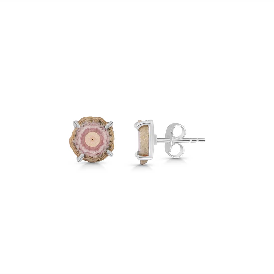 Rhodochrosite Stalactite Stud Earring-(RDC-E-91.)