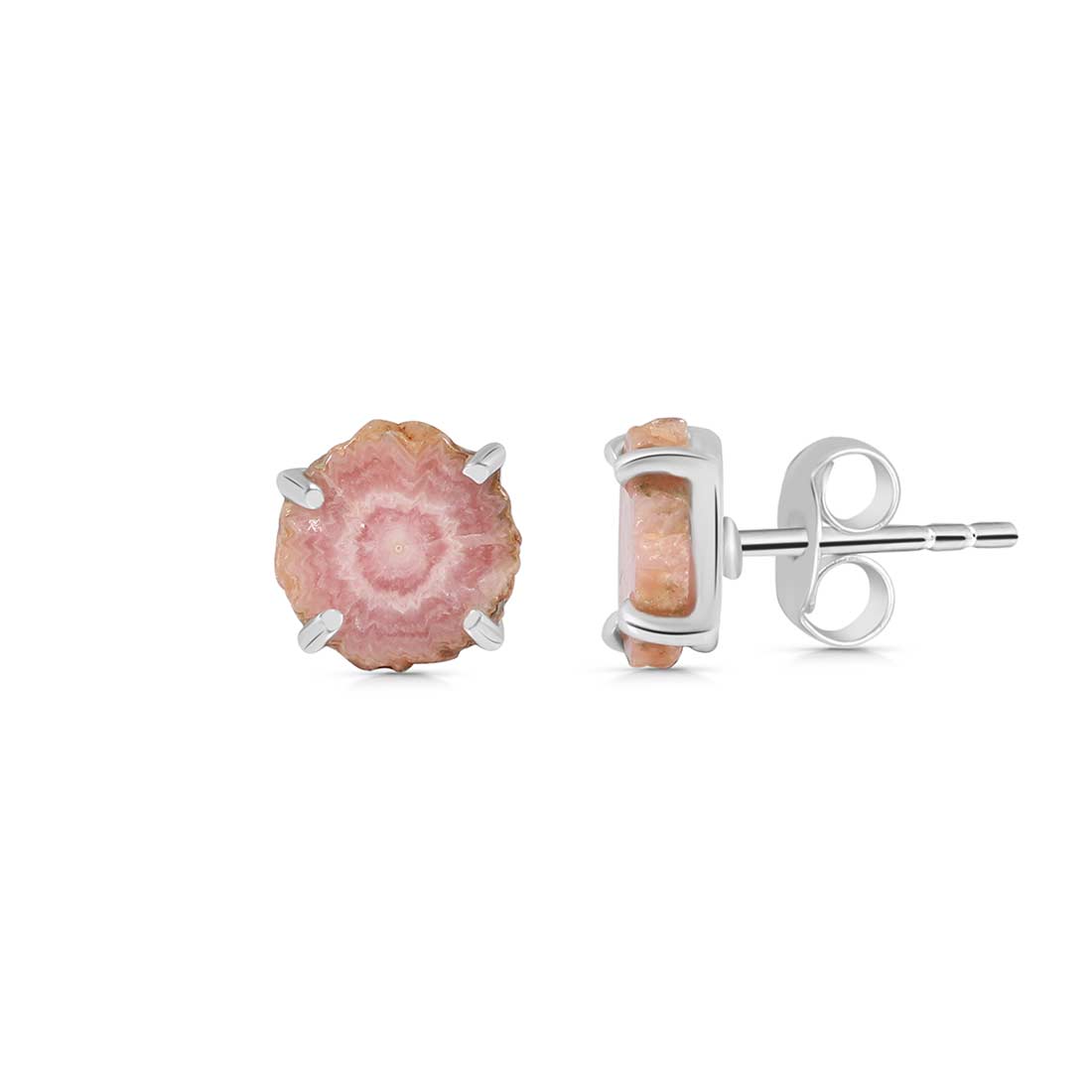 Rhodochrosite Stalactite Stud Earring-(RDC-E-93.)