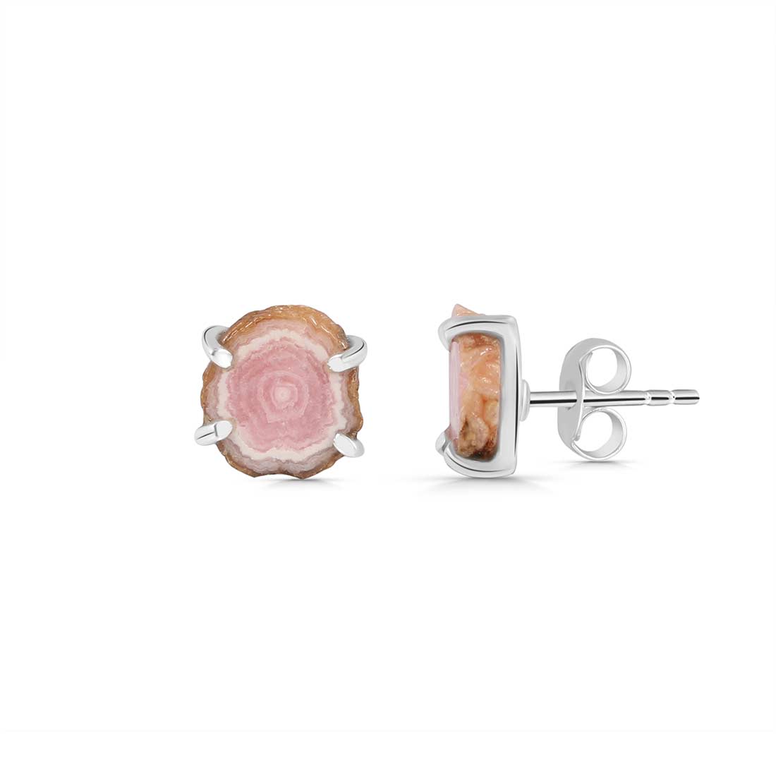 Rhodochrosite Stalactite Stud Earring-(RDC-E-94.)