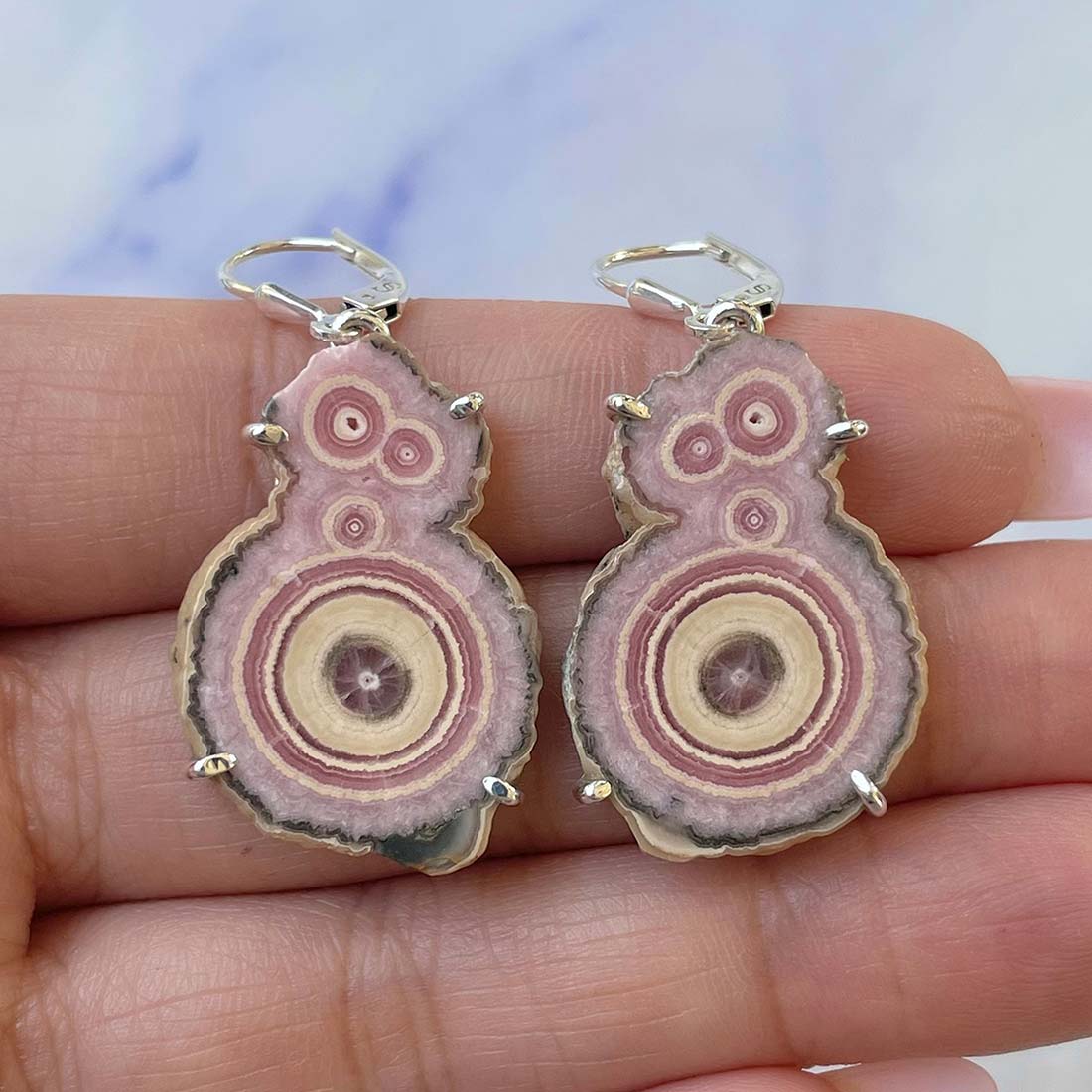 Rhodochrosite Stalactite Earring-(RDC-E-96.)
