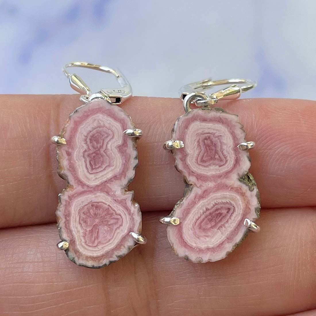 Rhodochrosite Stalactite Earring-(RDC-E-97.)