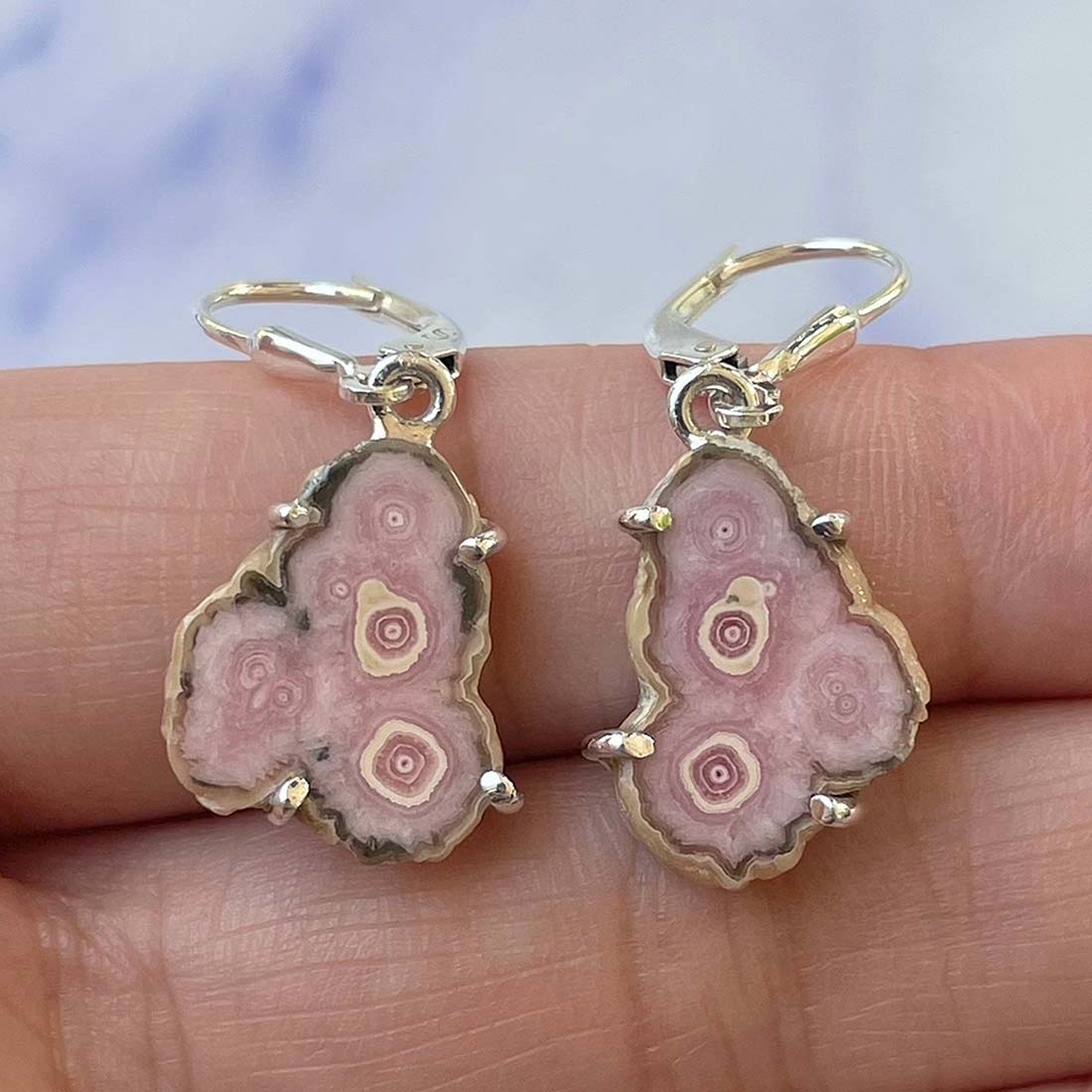 Rhodochrosite Stalactite Earring-(RDC-E-98.)