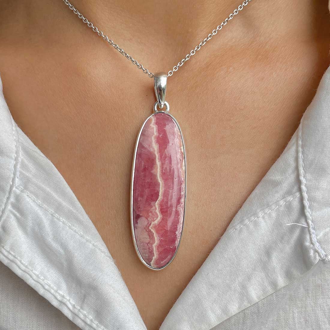 Rhodochrosite Pendant-(RDC-P-100.)