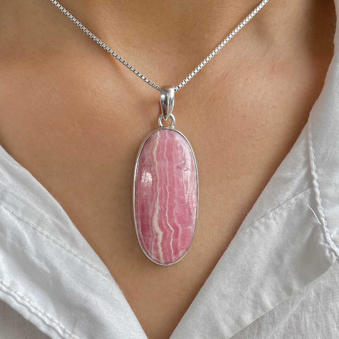 Rhodochrosite Pendant-(RDC-P-106.)