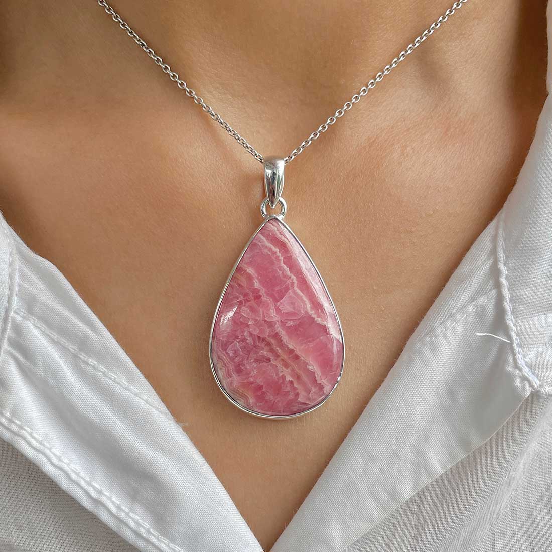 Rhodochrosite Pendant-(RDC-P-110.)