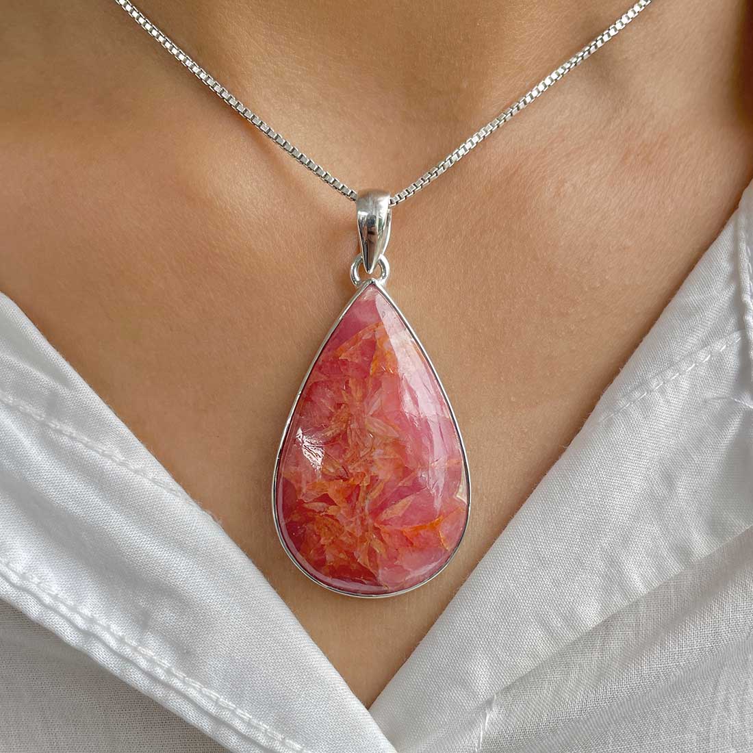 Rhodochrosite Pendant-(RDC-P-111.)