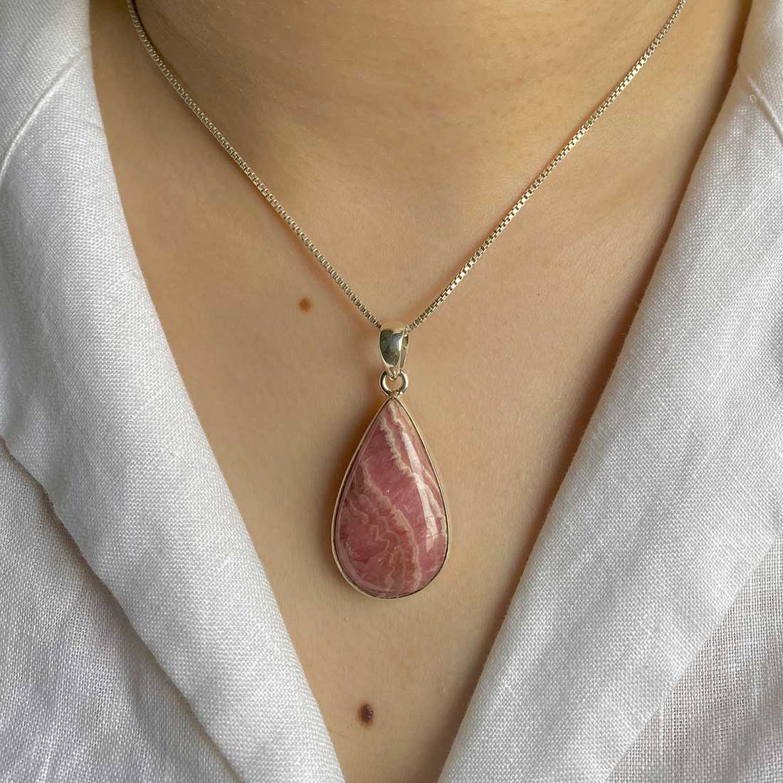 Rhodochrosite Pendant-(RDC-P-16.)