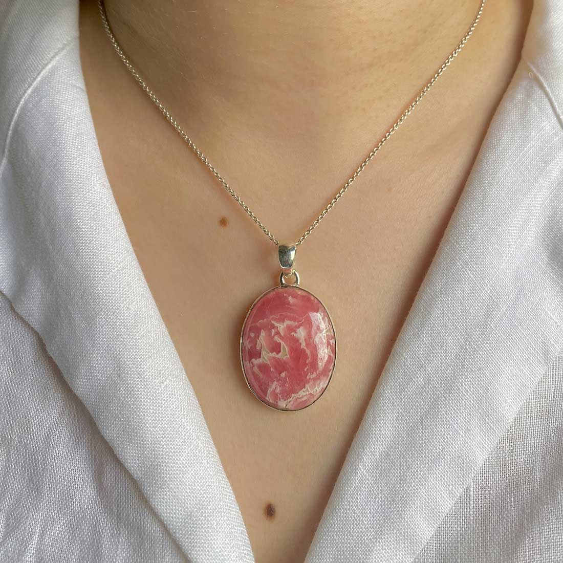 Rhodochrosite Pendant-(RDC-P-17.)