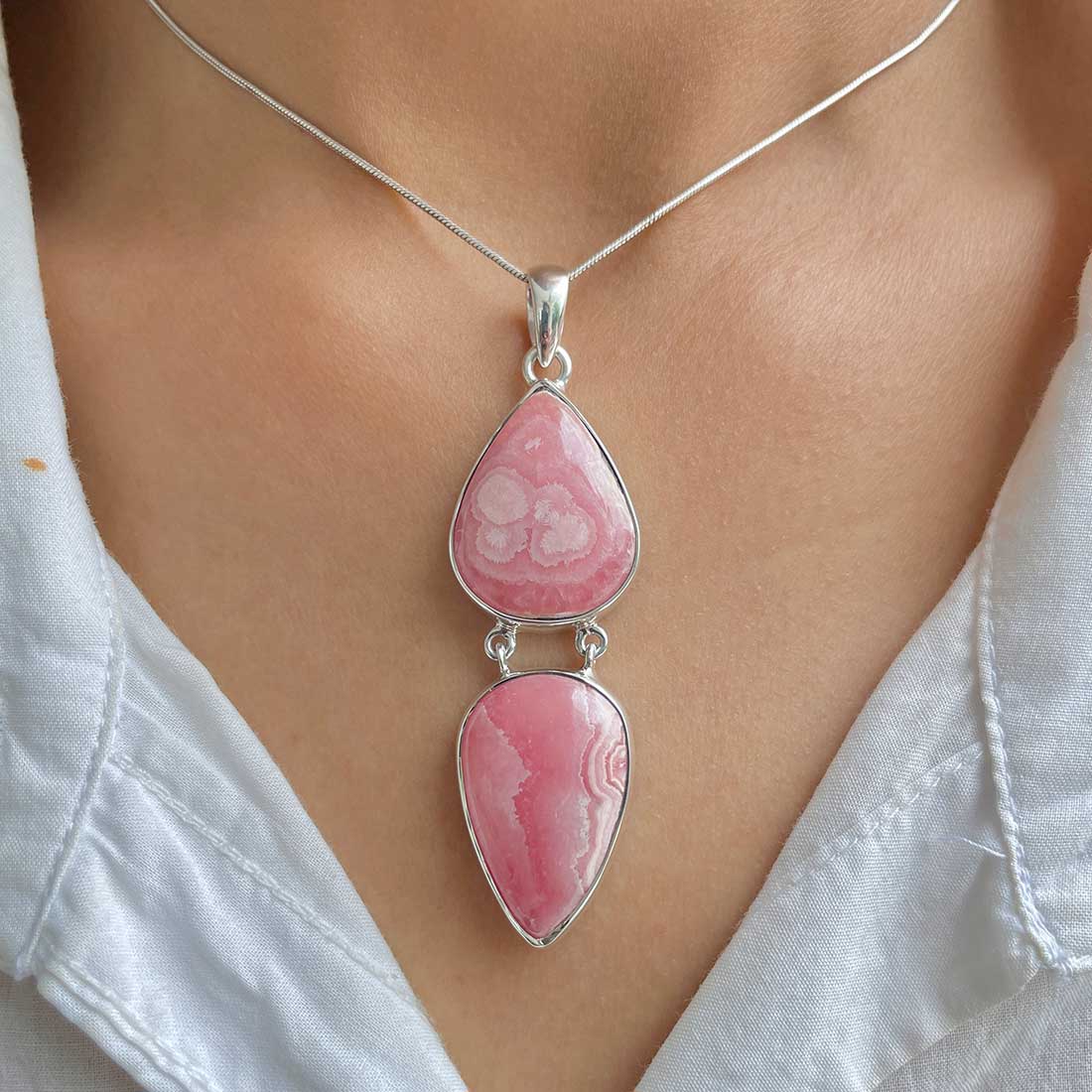 Rhodochrosite Pendant-(RDC-P-179.)