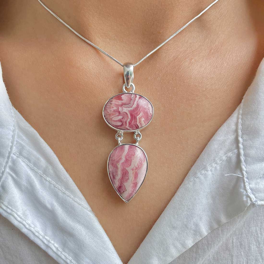 Rhodochrosite Pendant-(RDC-P-181.)