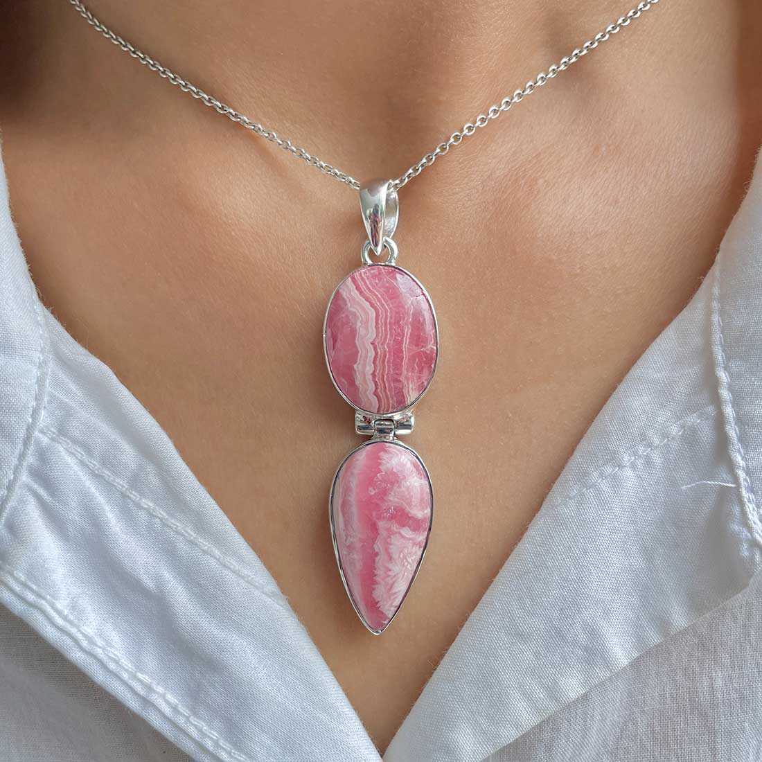 Rhodochrosite Pendant-(RDC-P-182.)