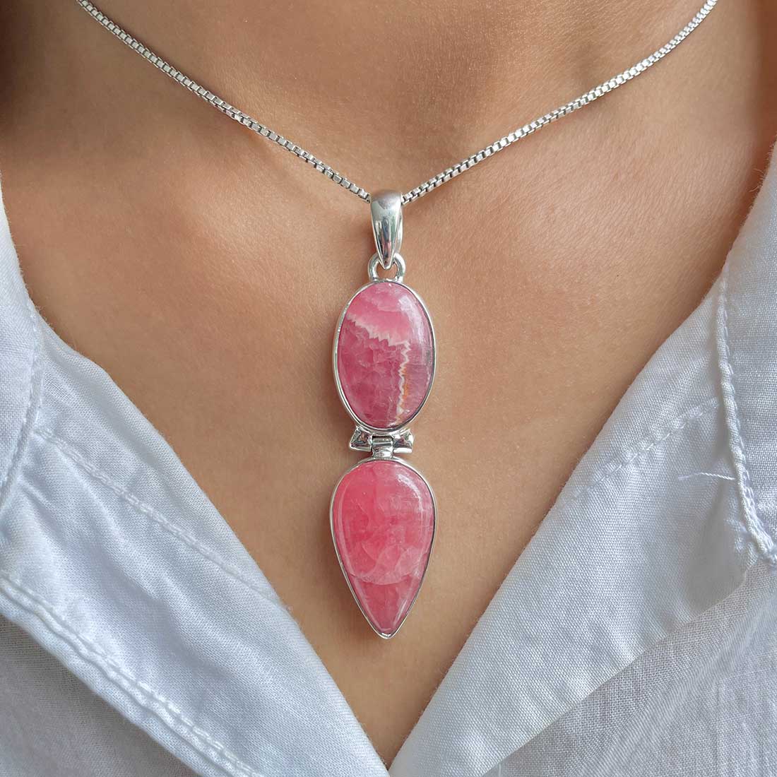 Rhodochrosite Pendant-(RDC-P-184.)