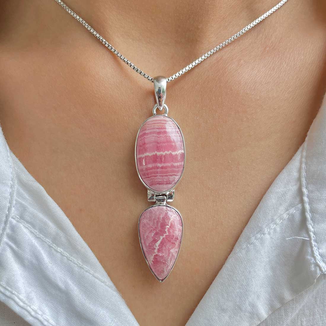 Rhodochrosite Pendant-(RDC-P-186.)