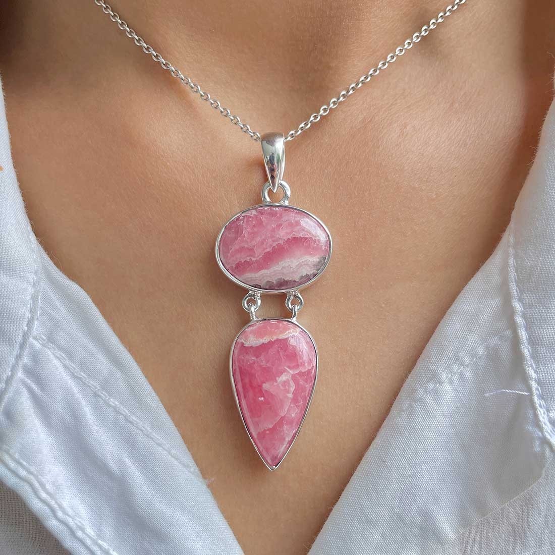 Rhodochrosite Pendant-(RDC-P-187.)