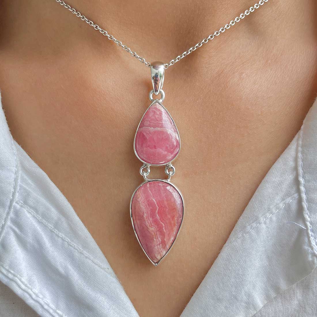 Rhodochrosite Pendant-(RDC-P-191.)