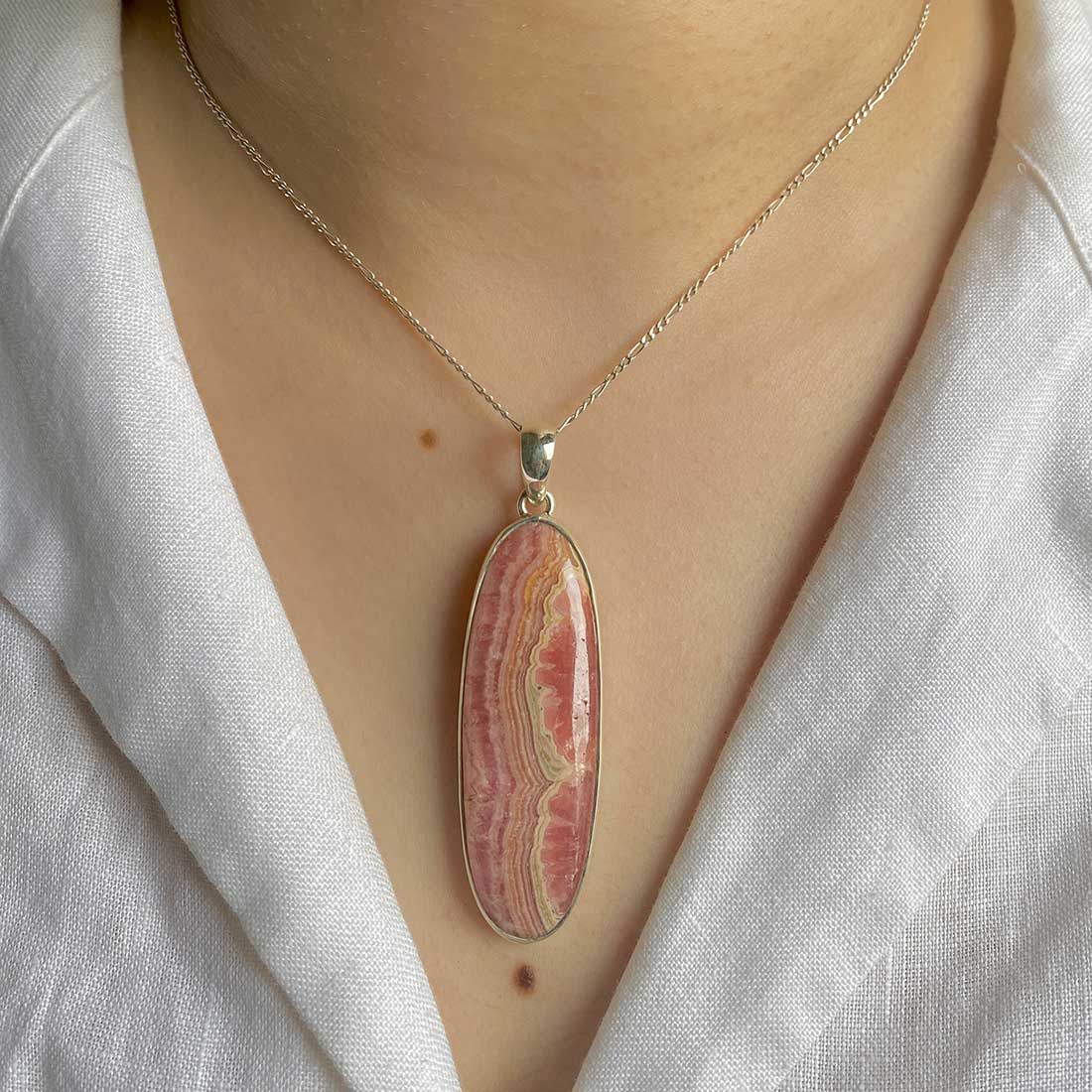 Rhodochrosite Pendant-(RDC-P-2.)