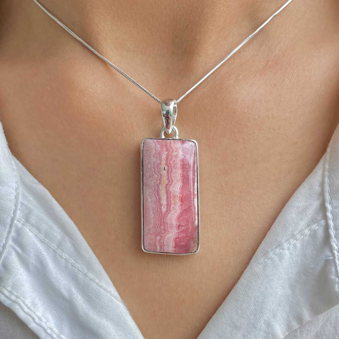 Rhodochrosite Pendant-(RDC-P-202.)