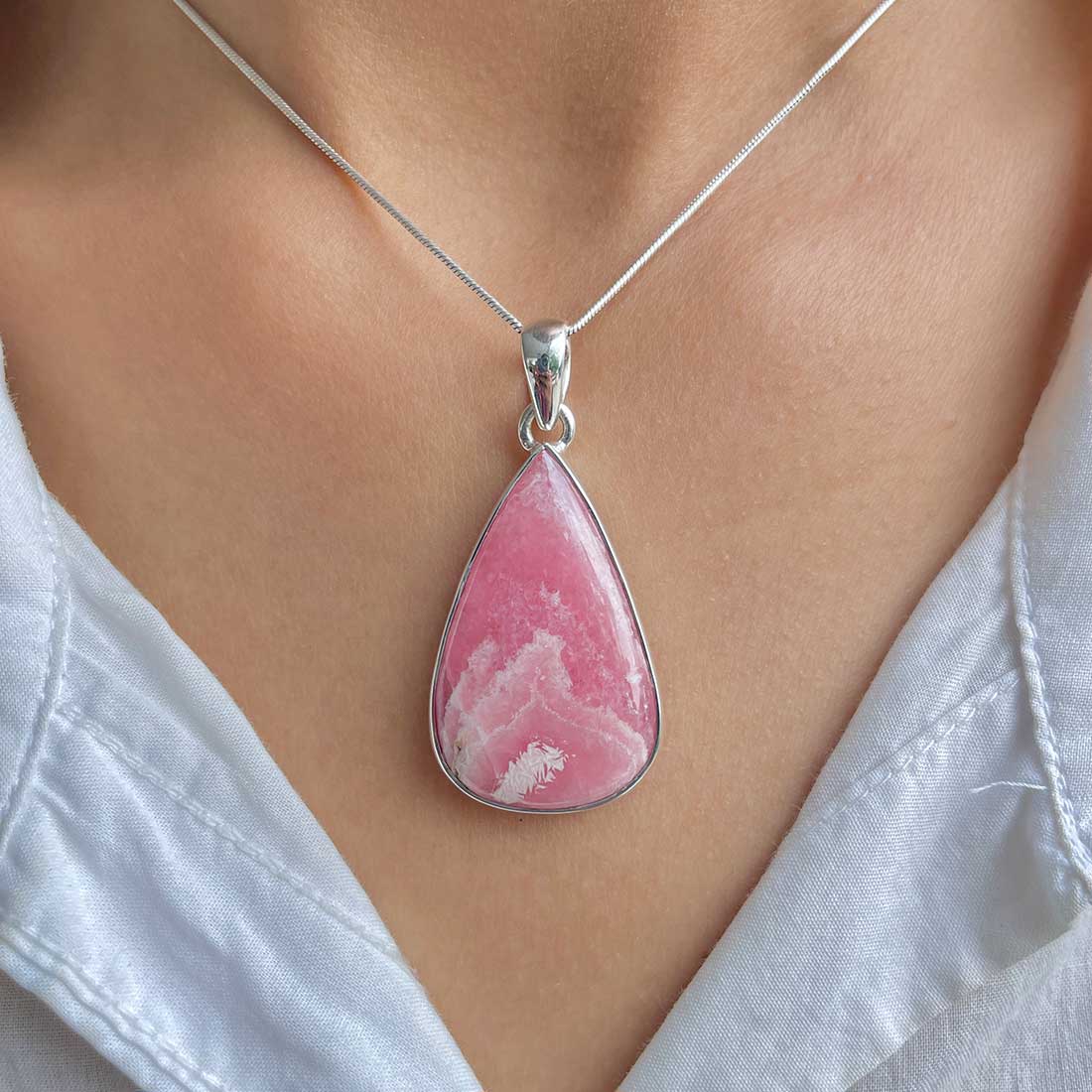 Rhodochrosite Pendant-(RDC-P-204.)