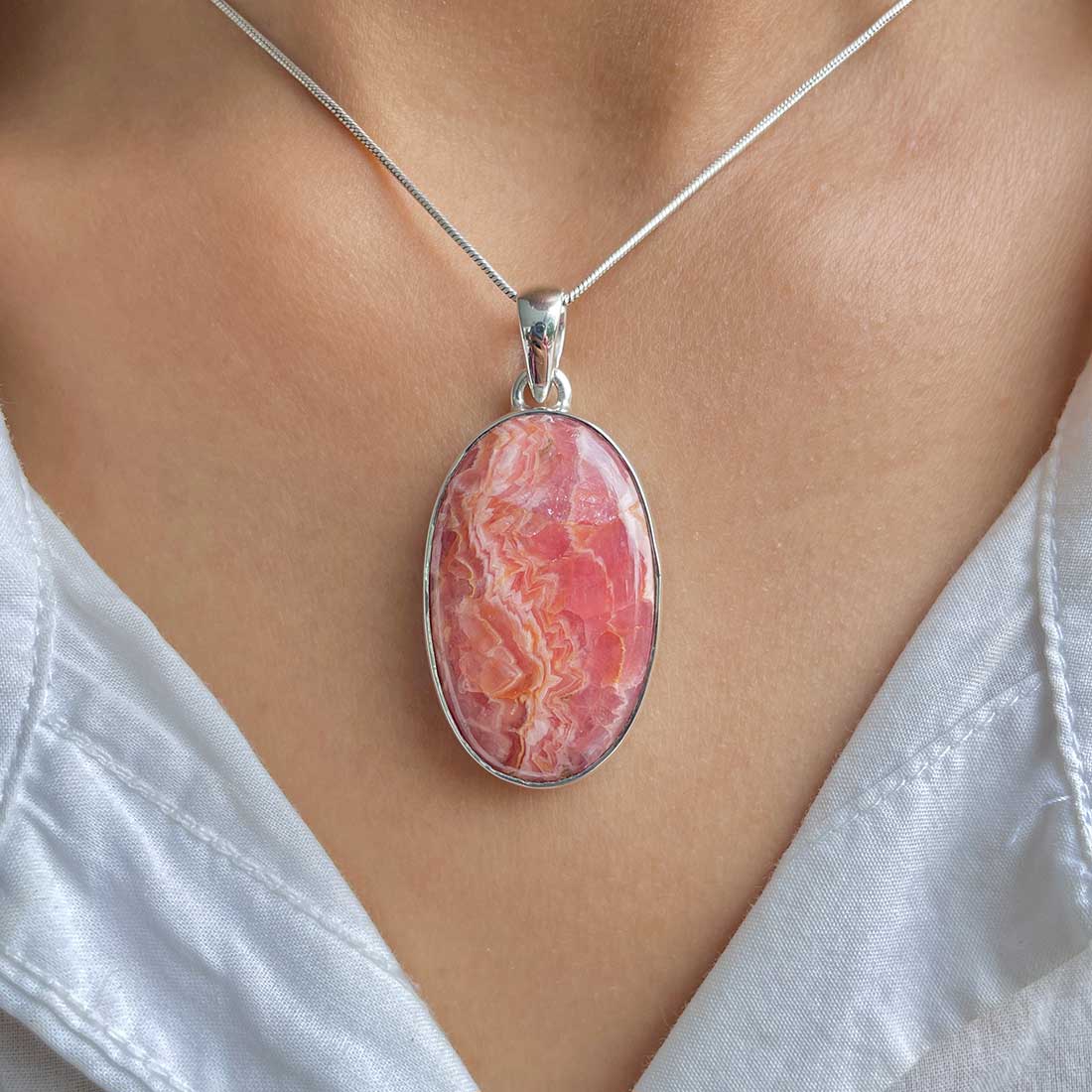 Rhodochrosite Pendant-(RDC-P-205.)