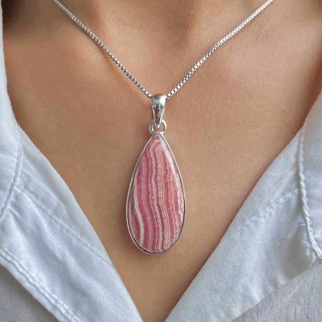 Rhodochrosite Pendant-(RDC-P-209.)
