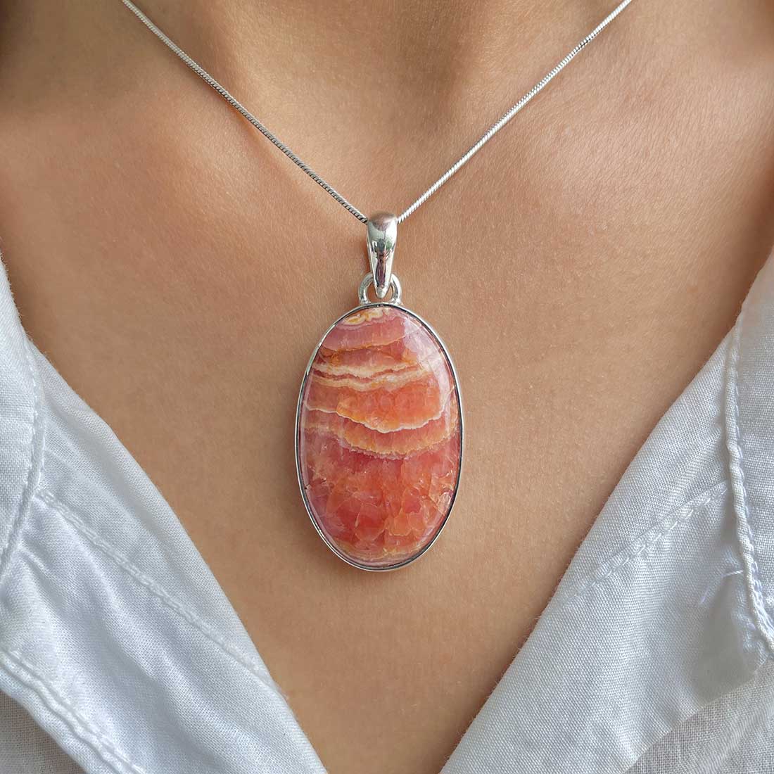 Rhodochrosite Pendant-(RDC-P-211.)