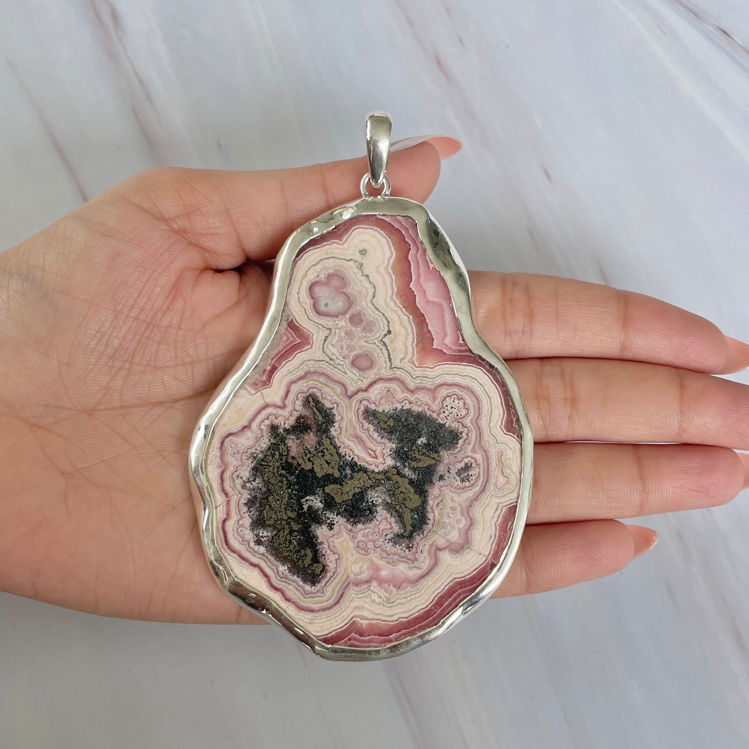 Rhodochrosite Pendant-(RDC-P-214.)