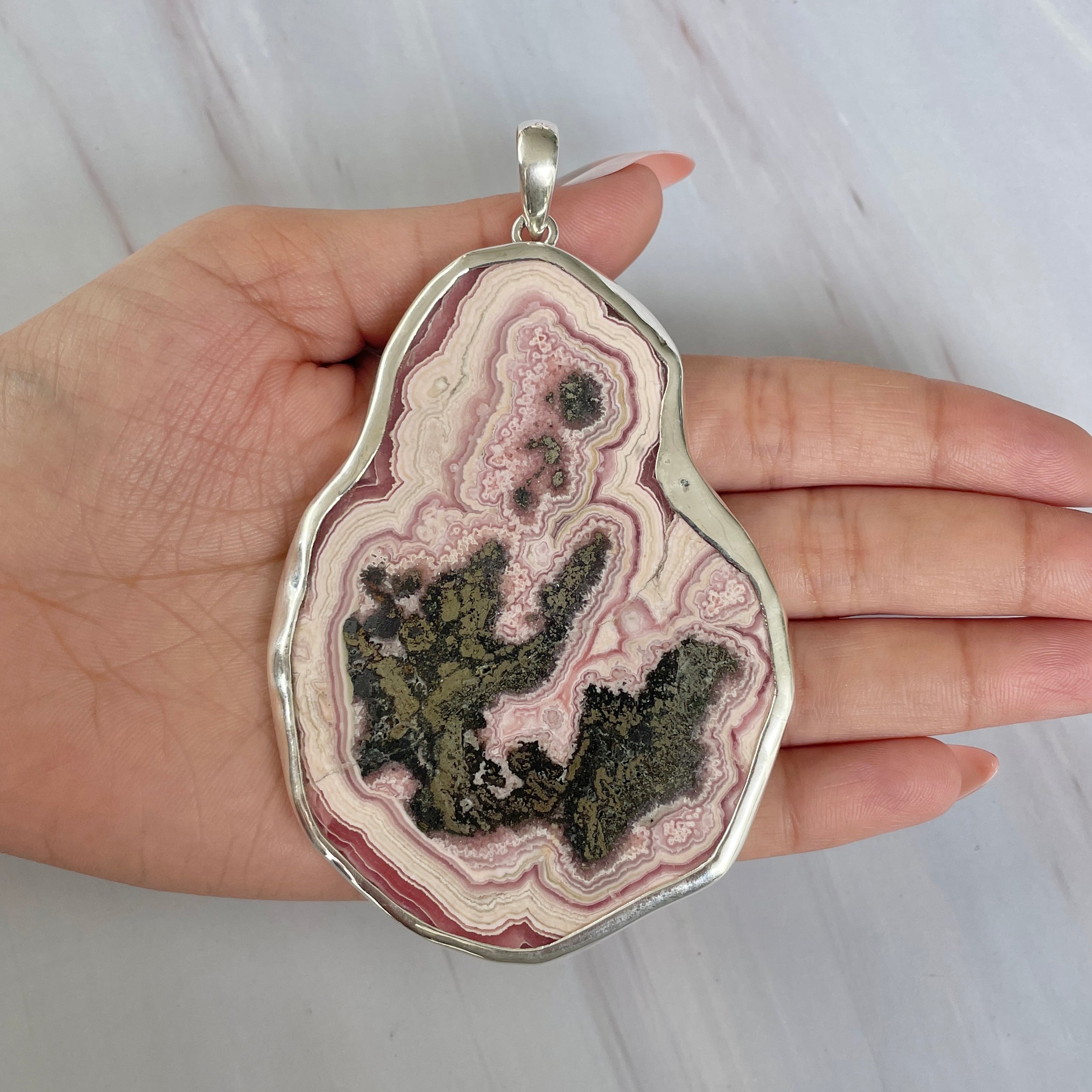 Rhodochrosite Pendant-(RDC-P-214.)