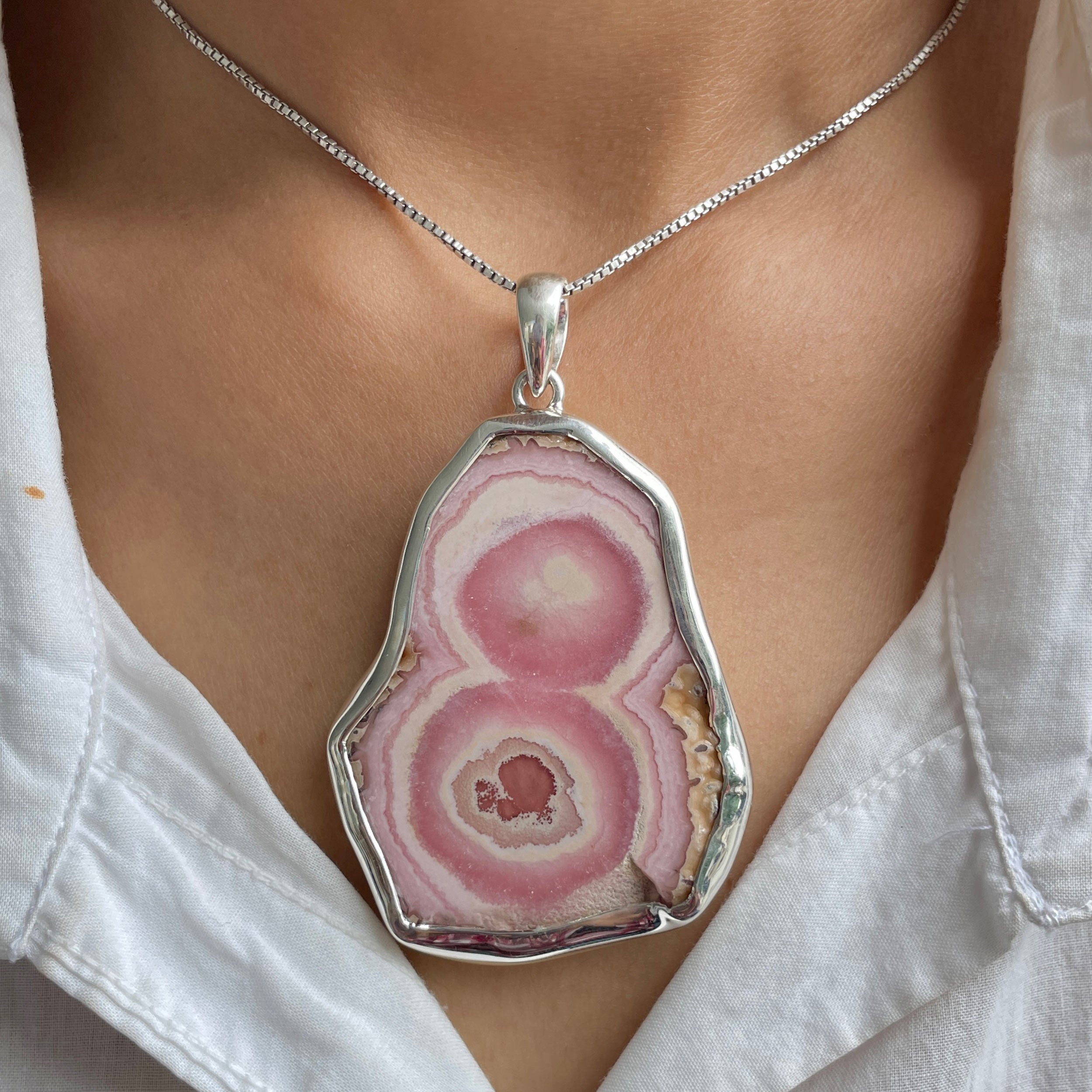 Rhodochrosite Pendant-(RDC-P-215.)