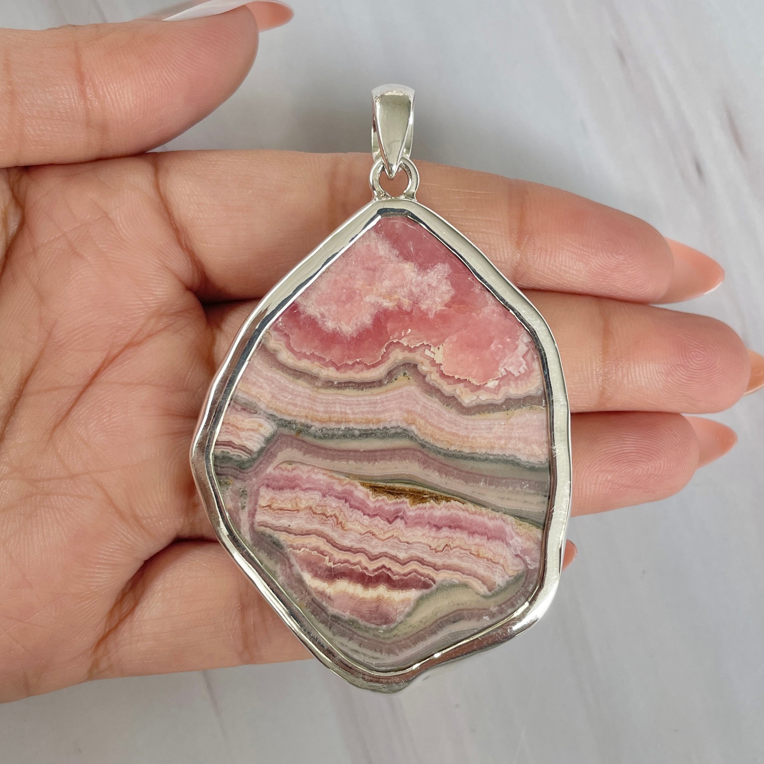 Rhodochrosite Pendant-(RDC-P-216.)