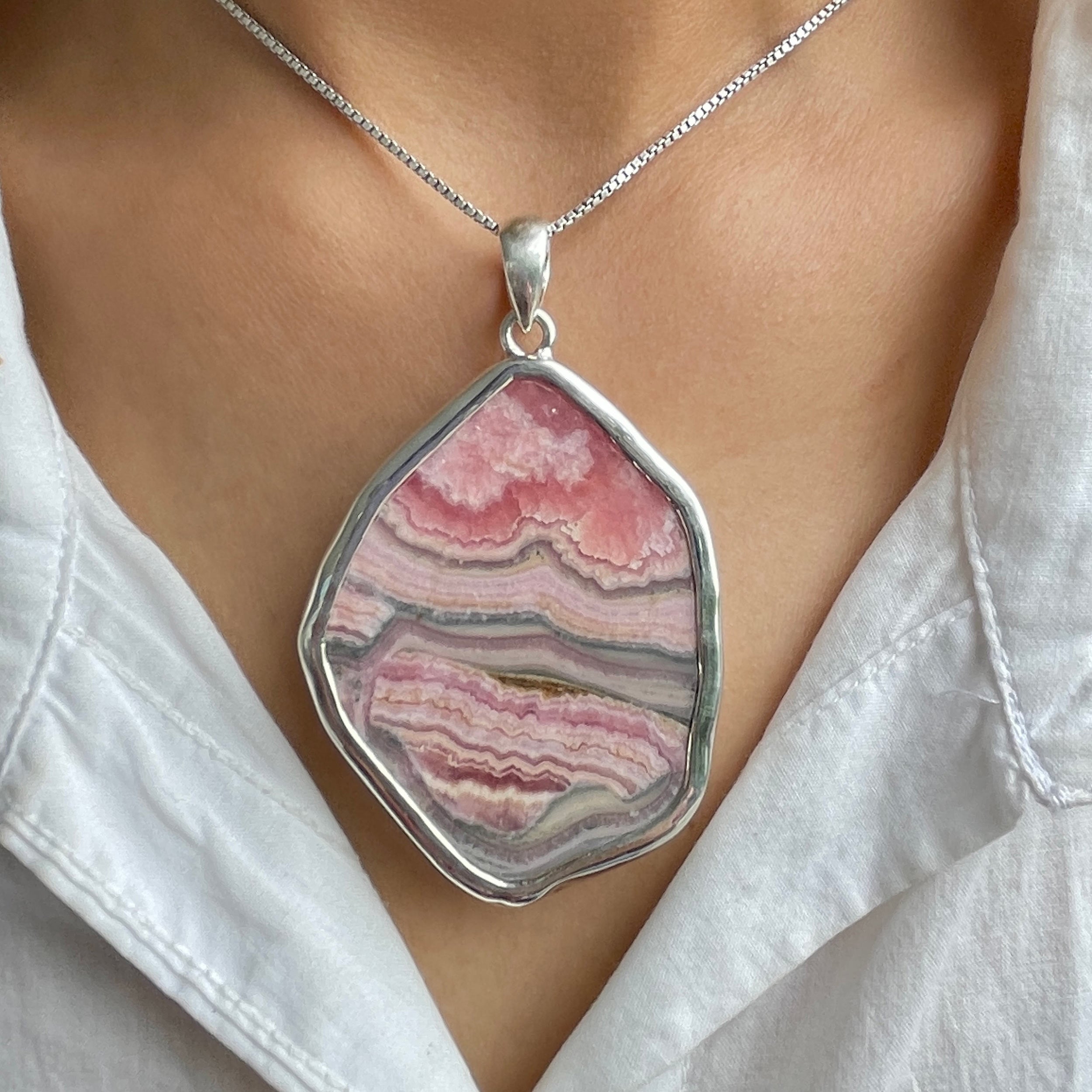 Rhodochrosite Pendant-(RDC-P-216.)