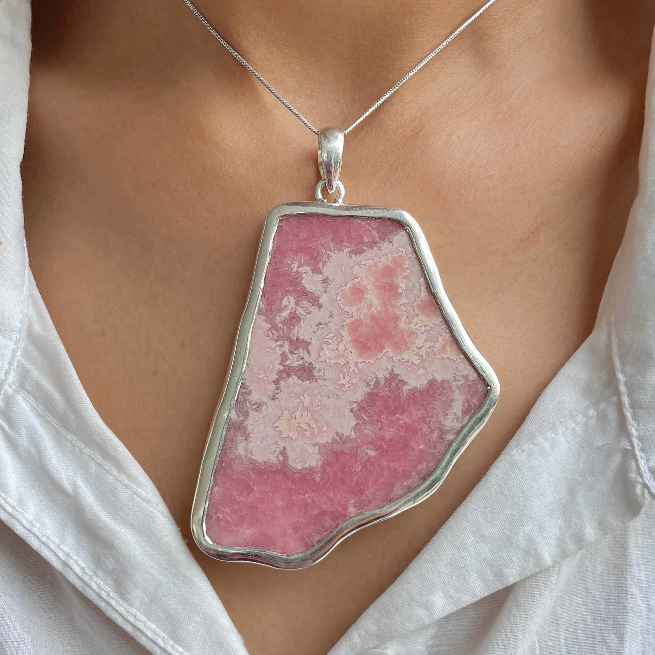 Rhodochrosite Pendant-(RDC-P-218.)