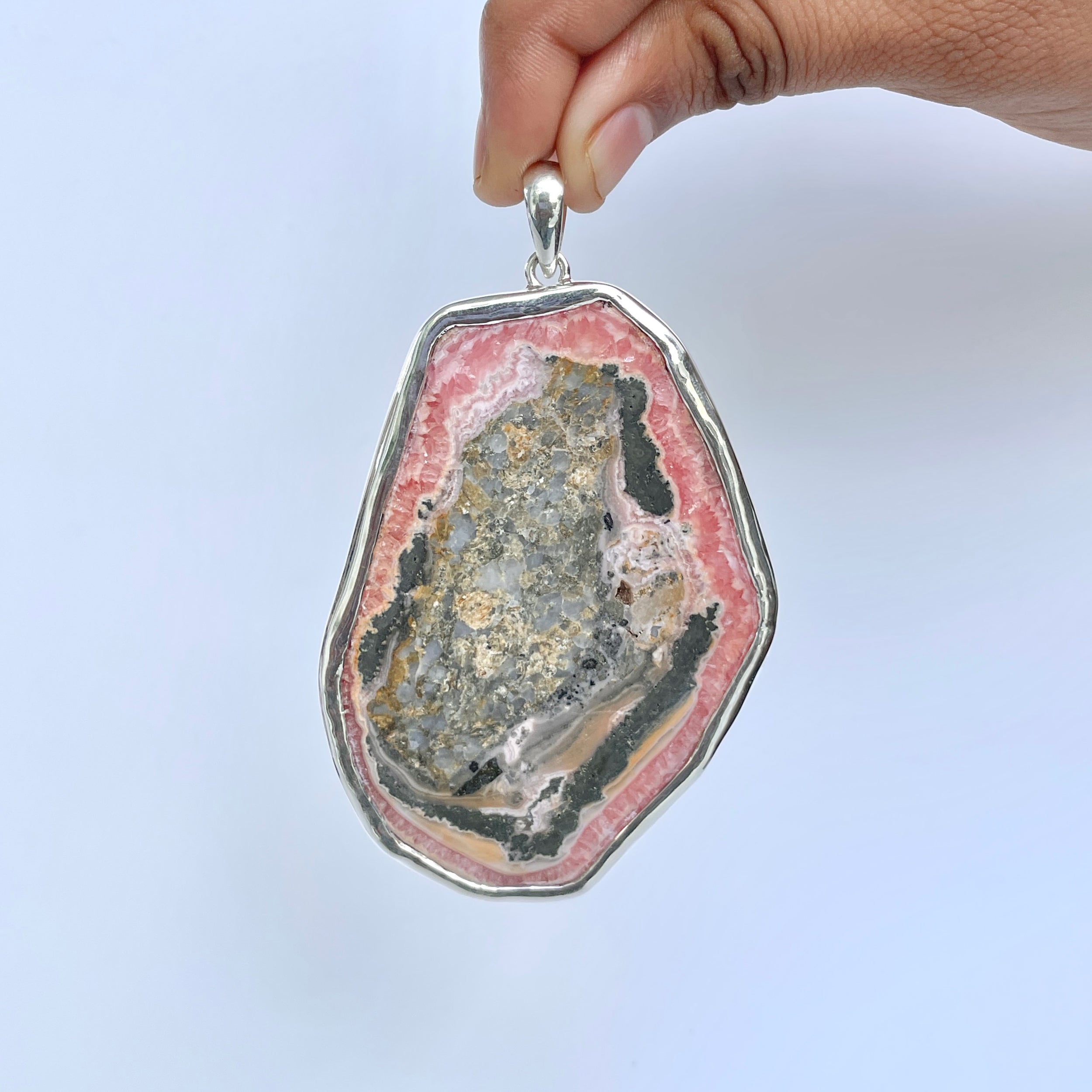 Rhodochrosite Pendant-(RDC-P-220.)