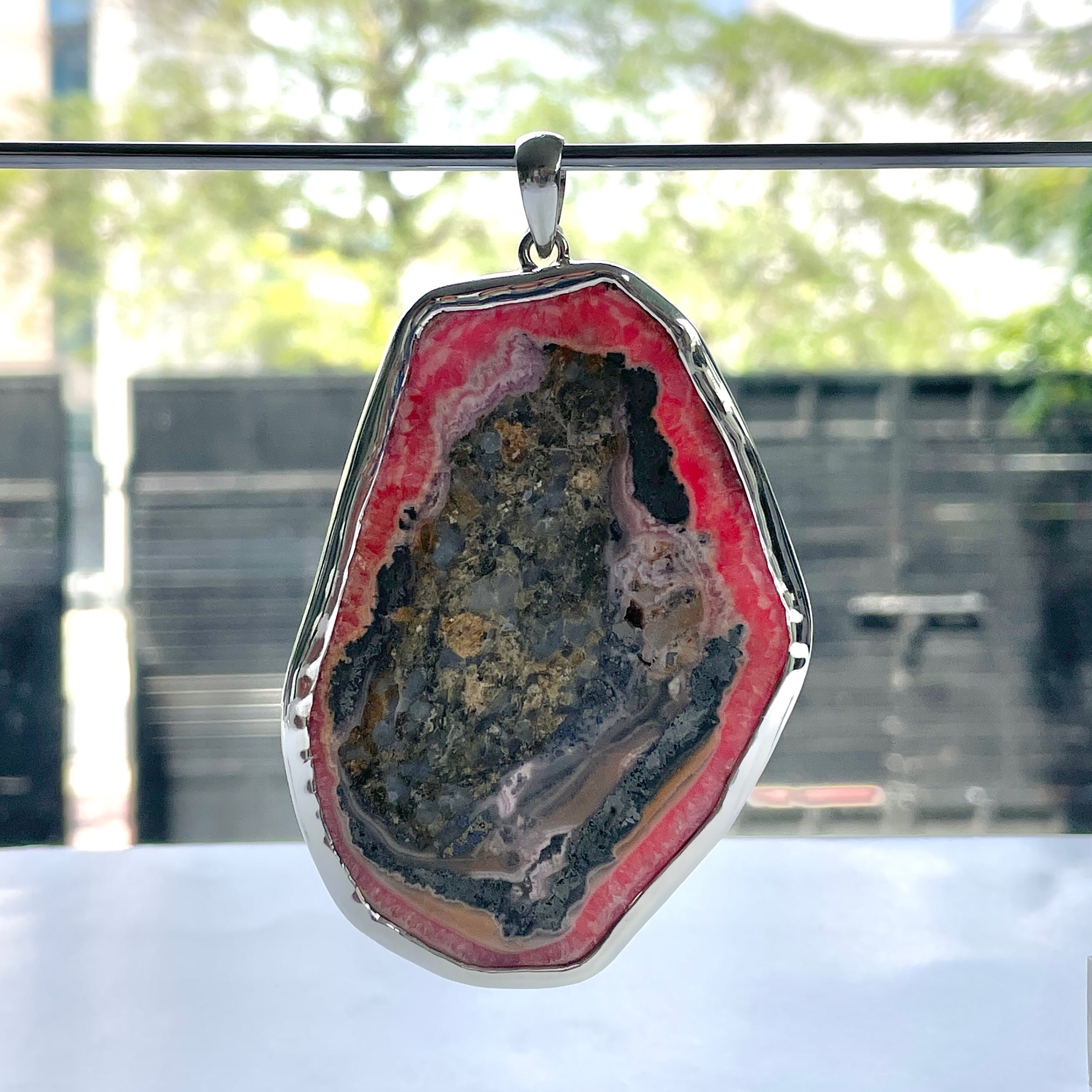 Rhodochrosite Pendant-(RDC-P-220.)