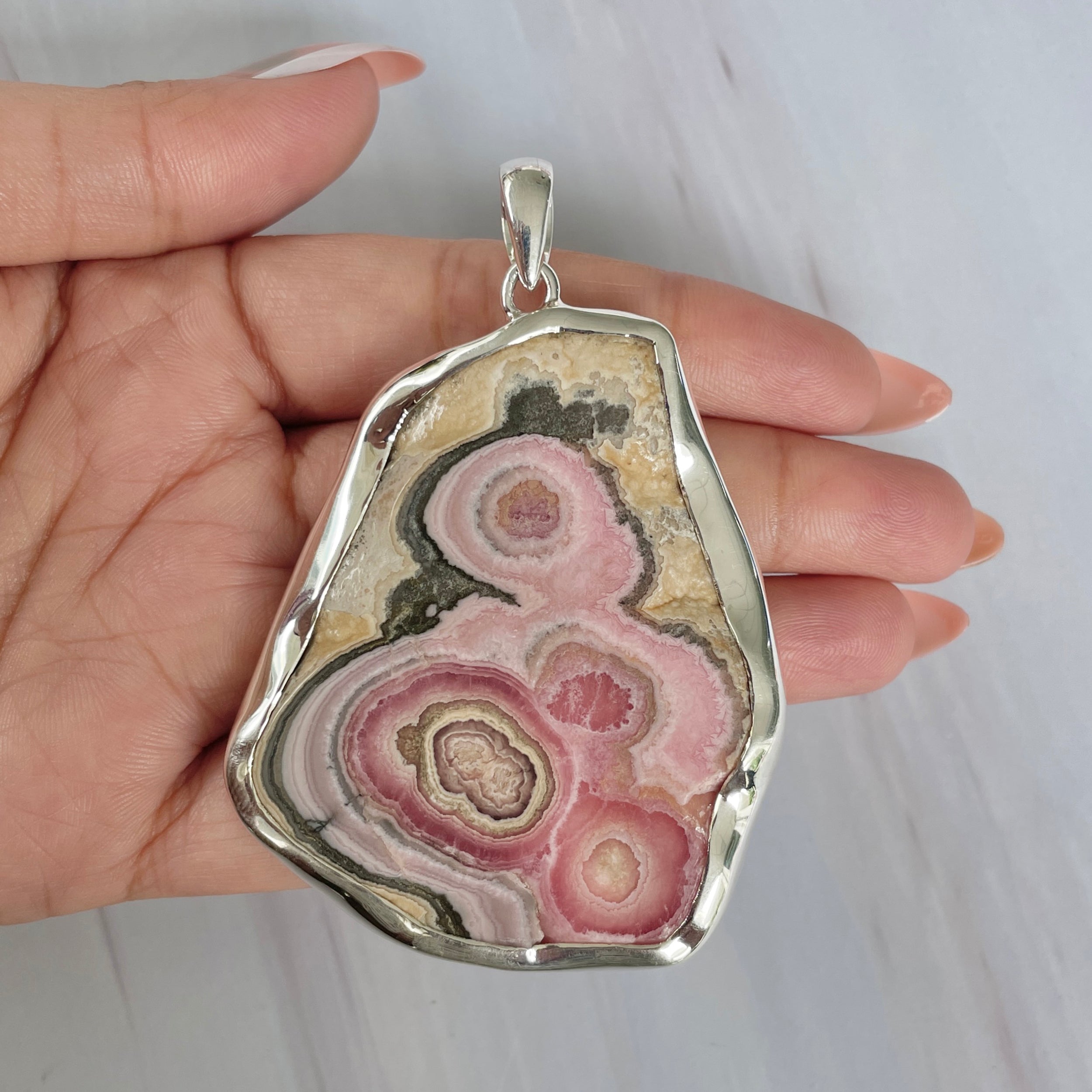Rhodochrosite Pendant-(RDC-P-221.)