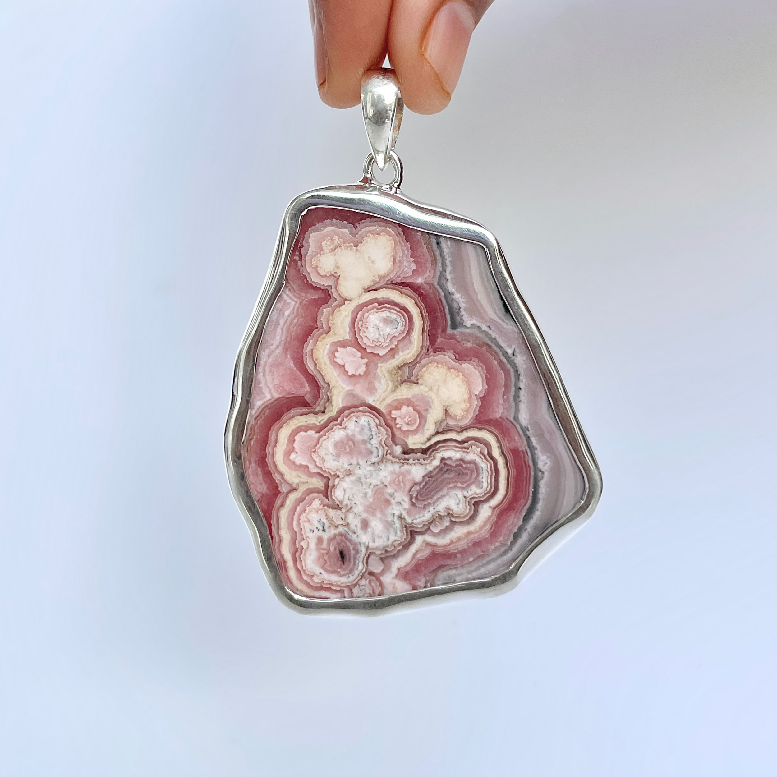Rhodochrosite Pendant-(RDC-P-221.)
