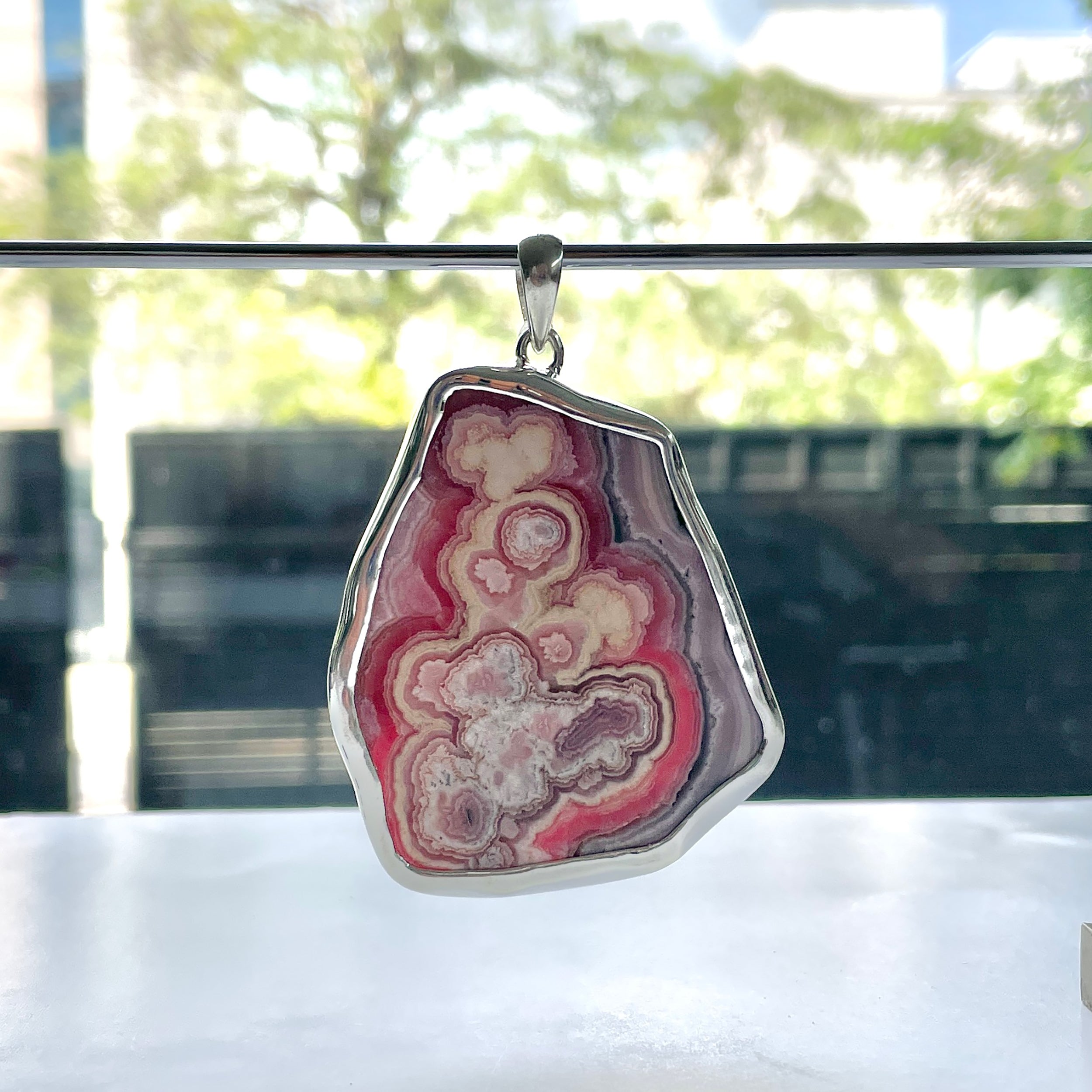Rhodochrosite Pendant-(RDC-P-221.)