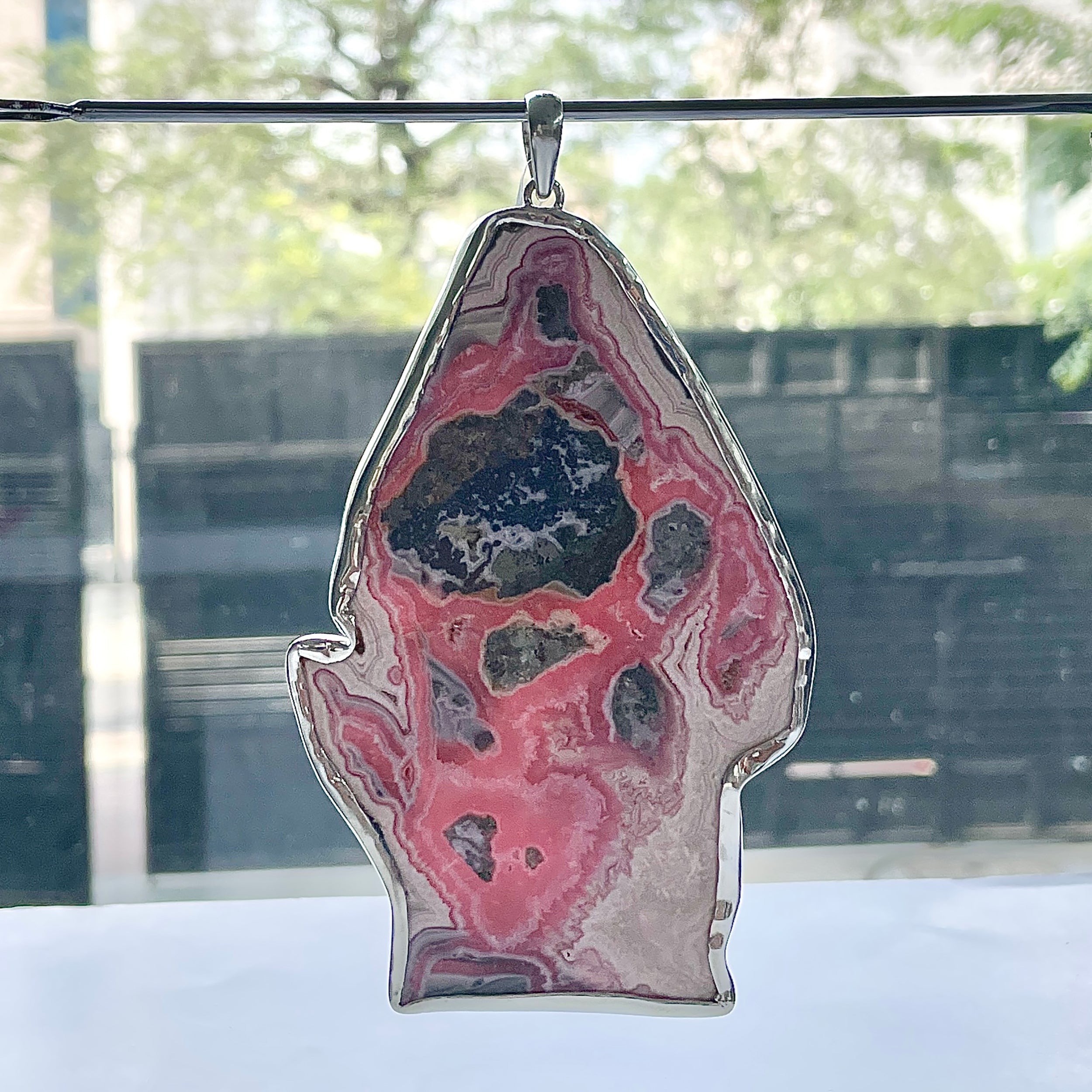 Rhodochrosite Pendant-(RDC-P-222.)