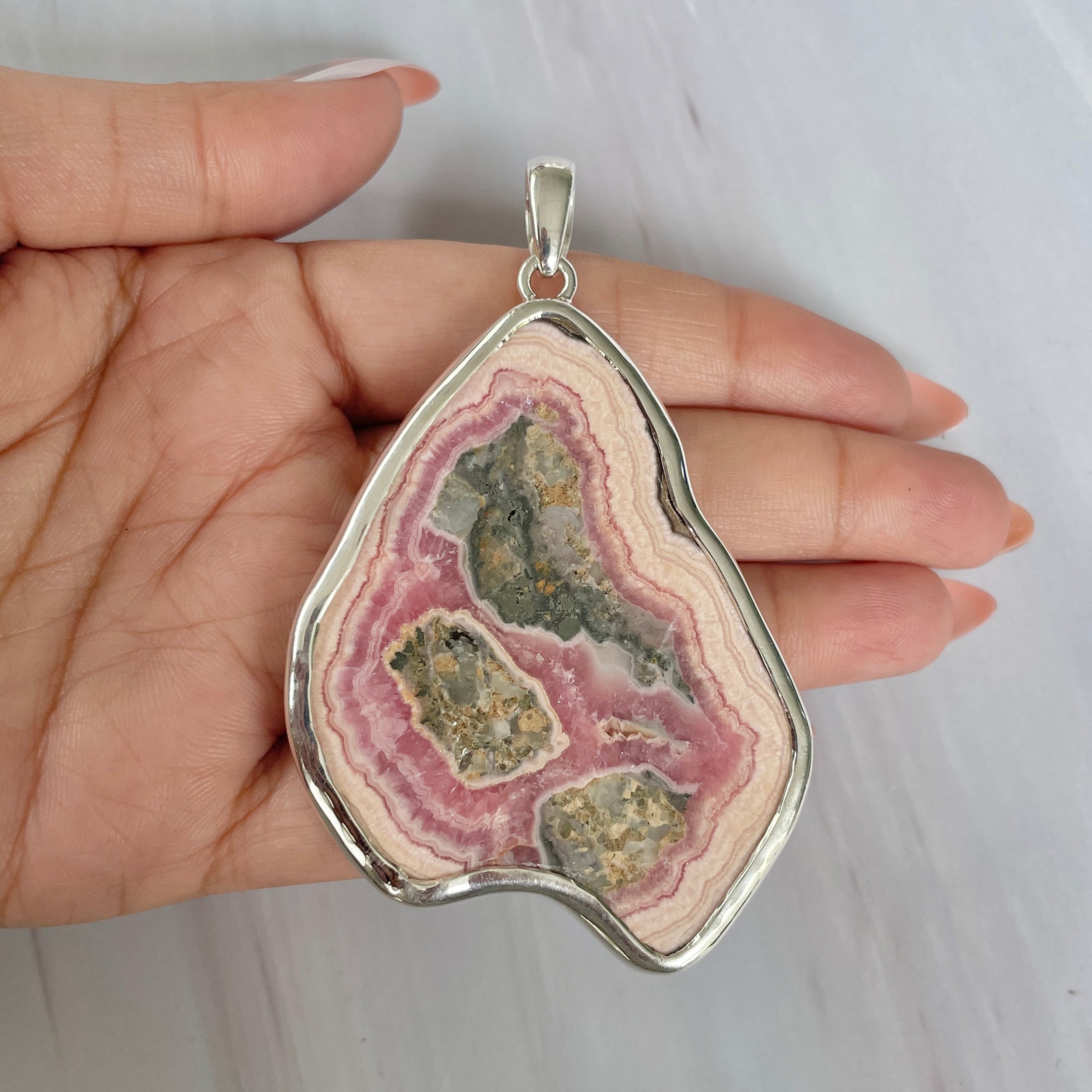 Rhodochrosite Pendant-(RDC-P-223.)