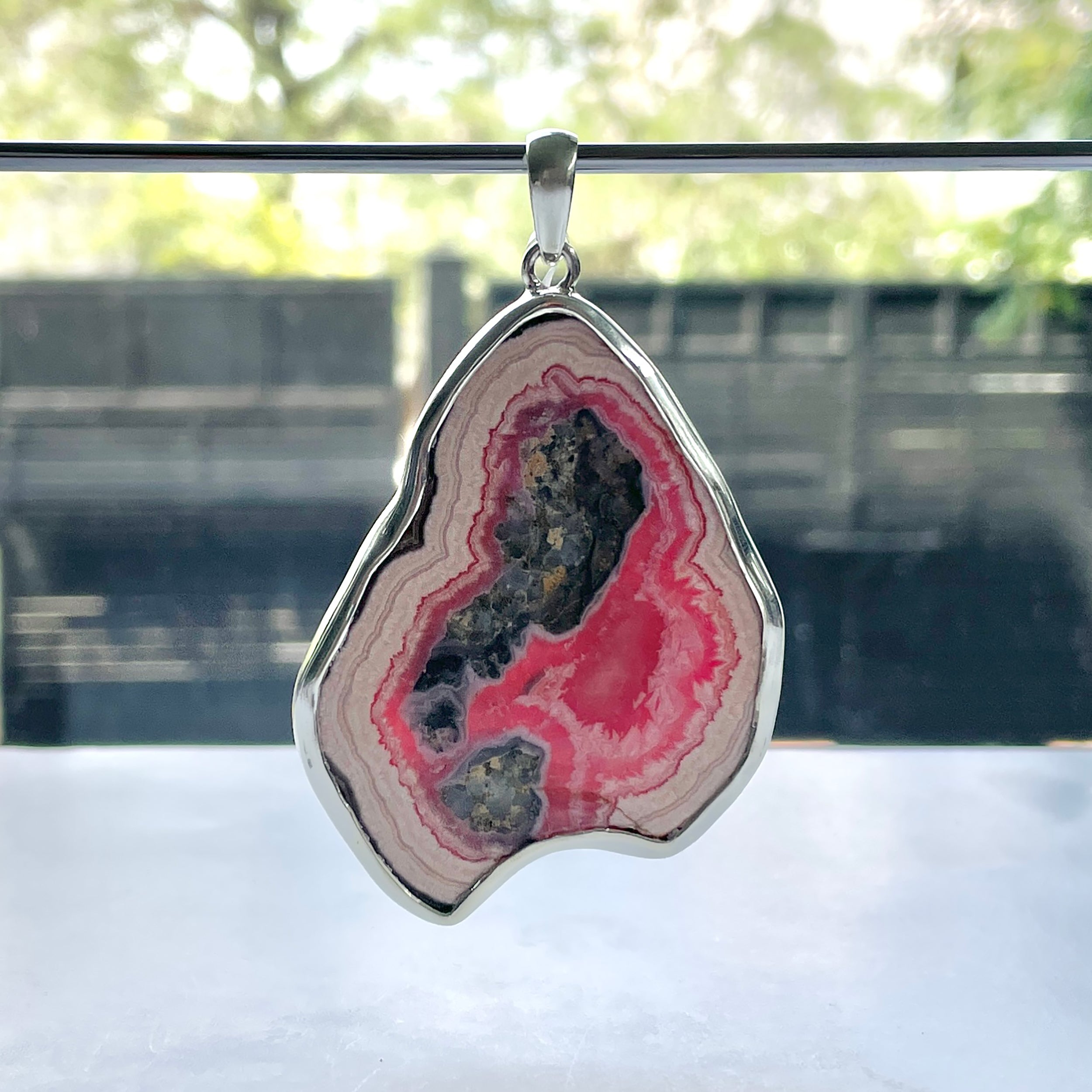 Rhodochrosite Pendant-(RDC-P-223.)