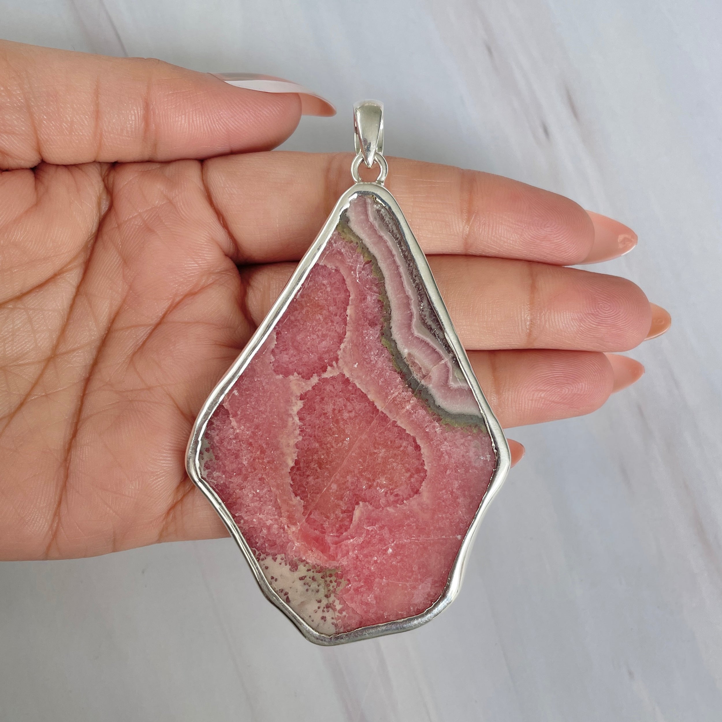 Rhodochrosite Pendant-(RDC-P-224.)