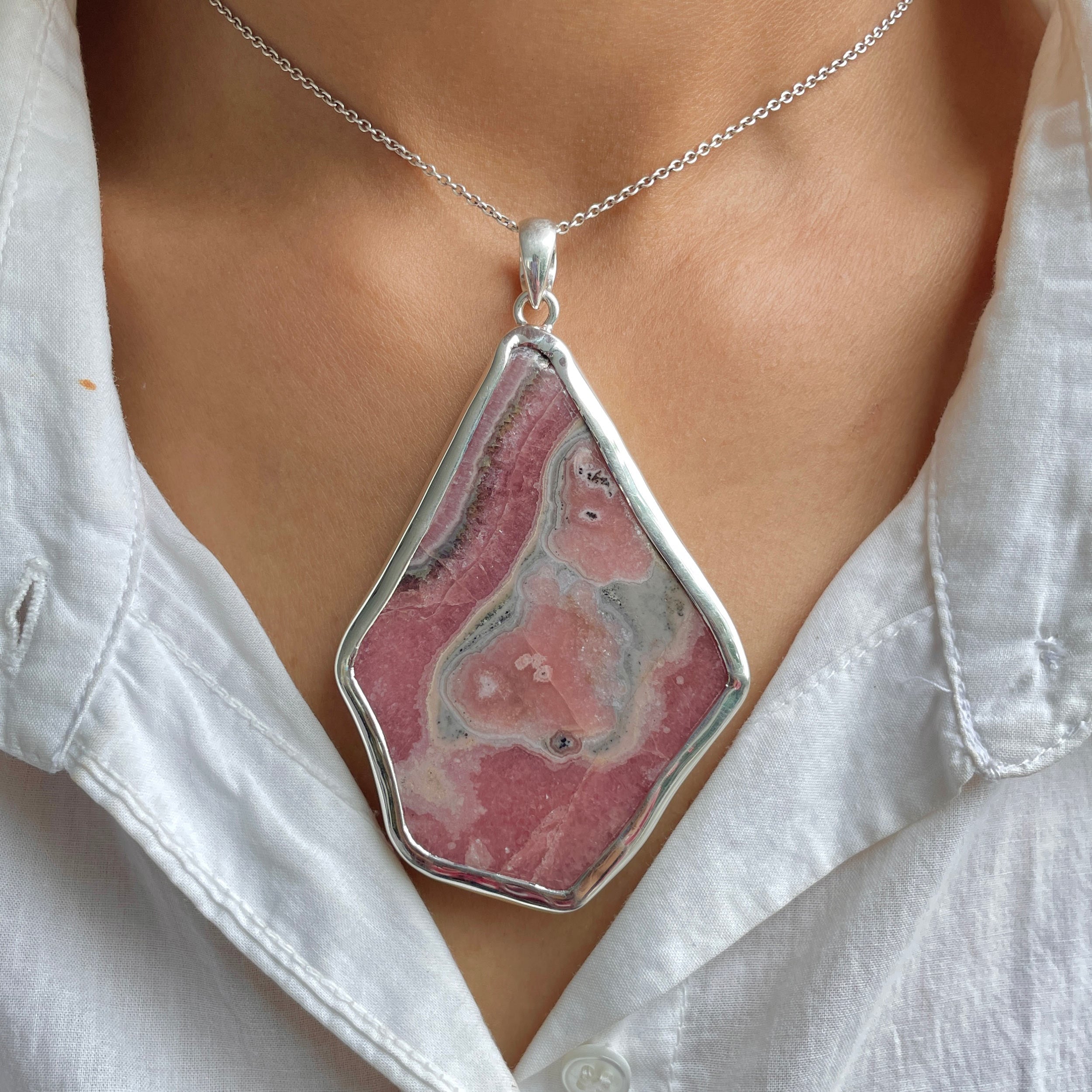 Rhodochrosite Pendant-(RDC-P-224.)
