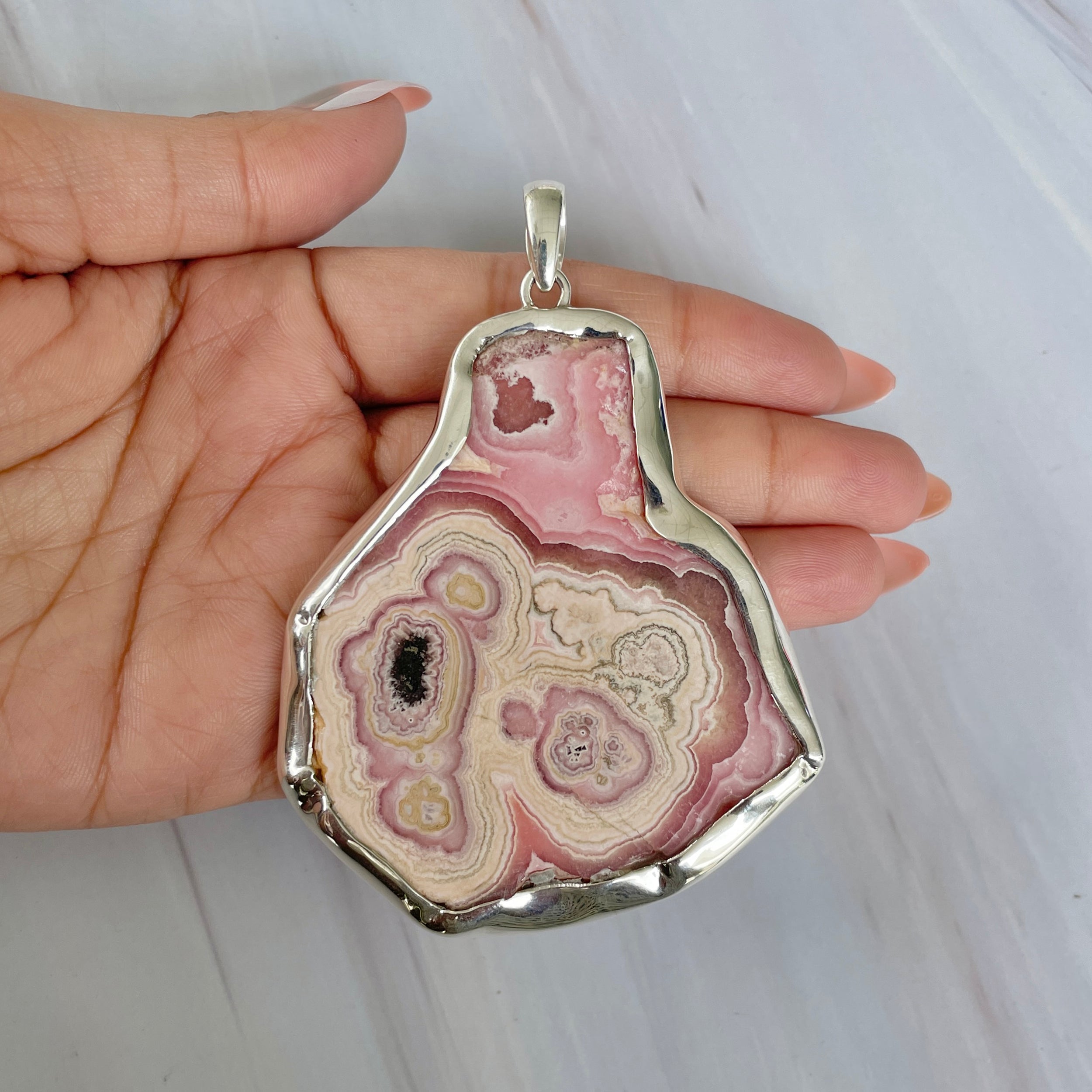 Rhodochrosite Pendant-(RDC-P-225.)