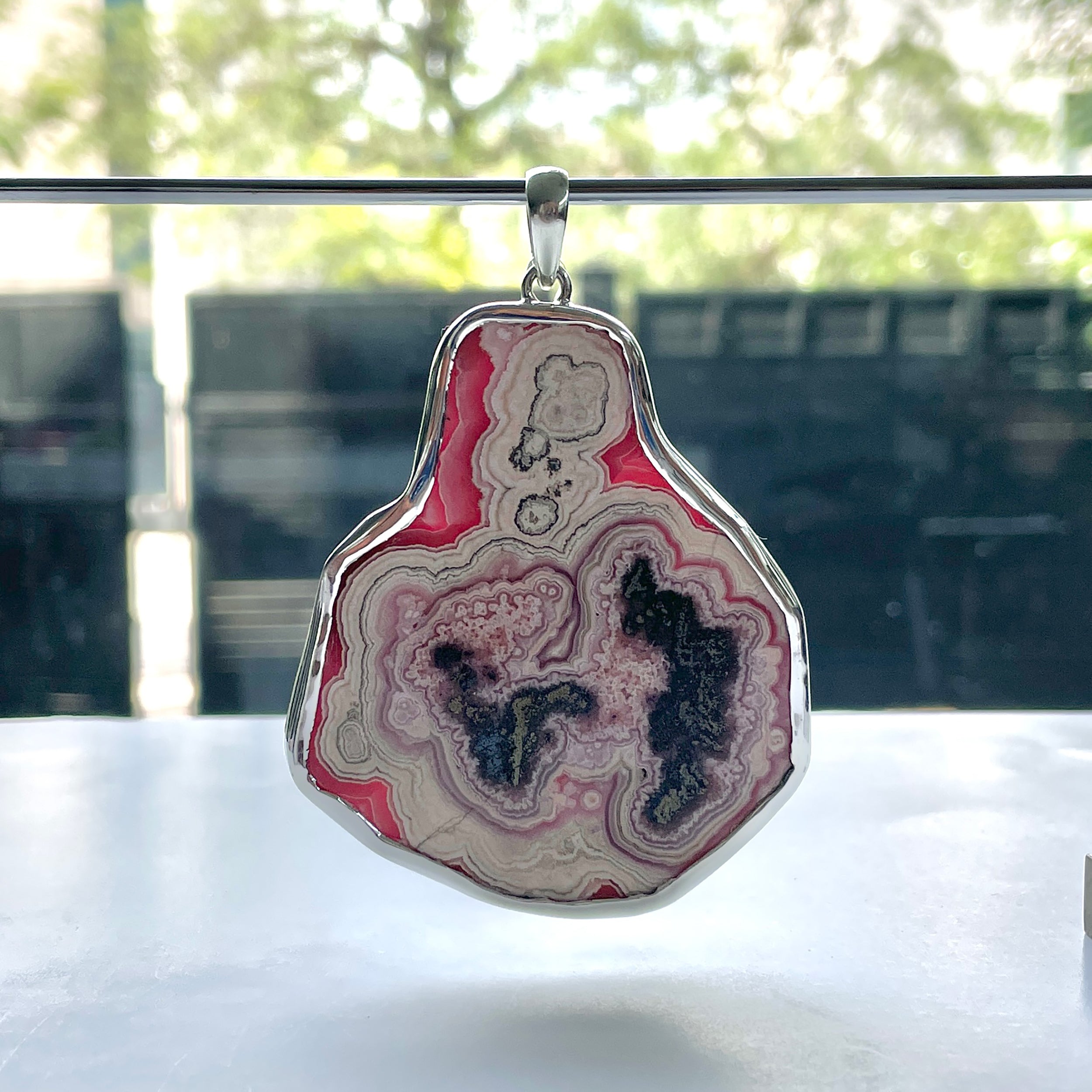 Rhodochrosite Pendant-(RDC-P-225.)