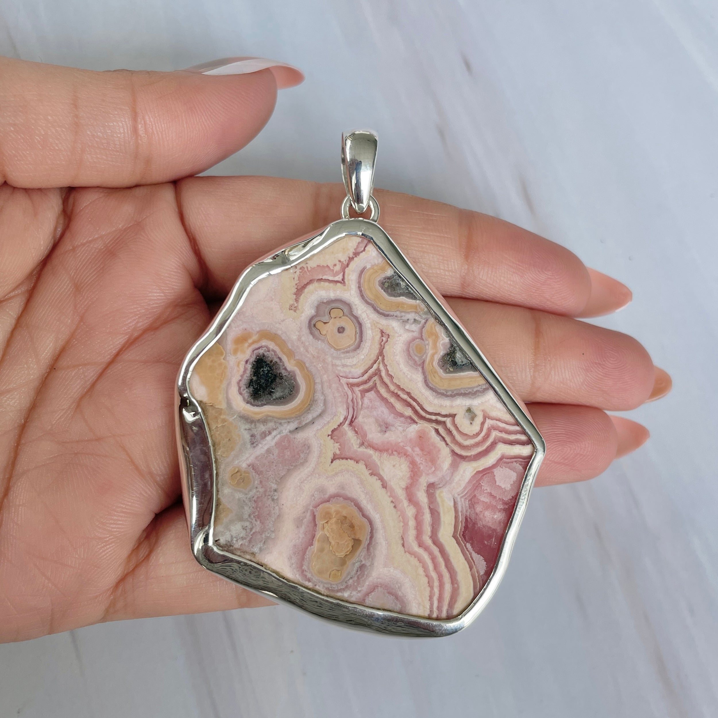 Rhodochrosite Pendant-(RDC-P-227.)