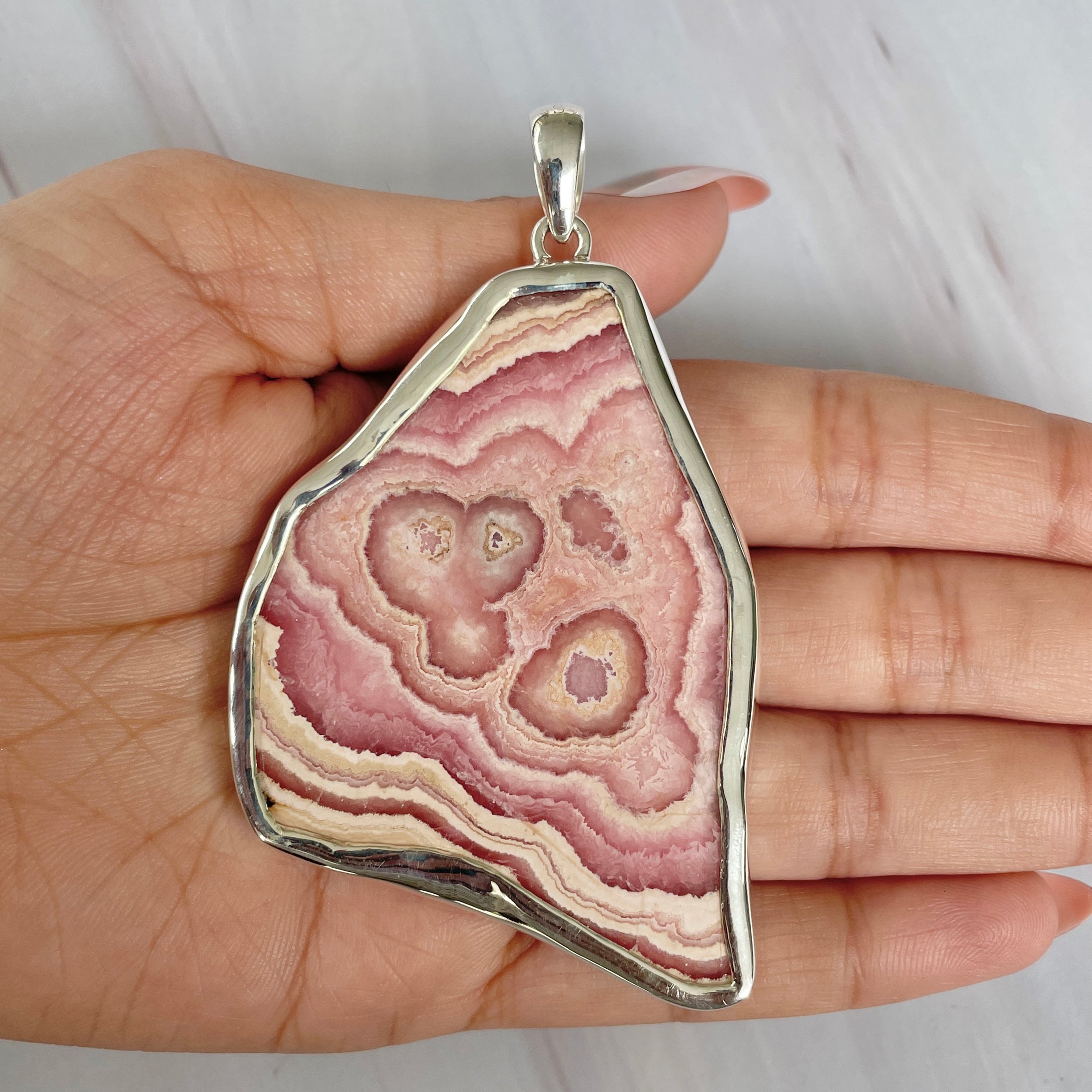 Rhodochrosite Pendant-(RDC-P-228.)