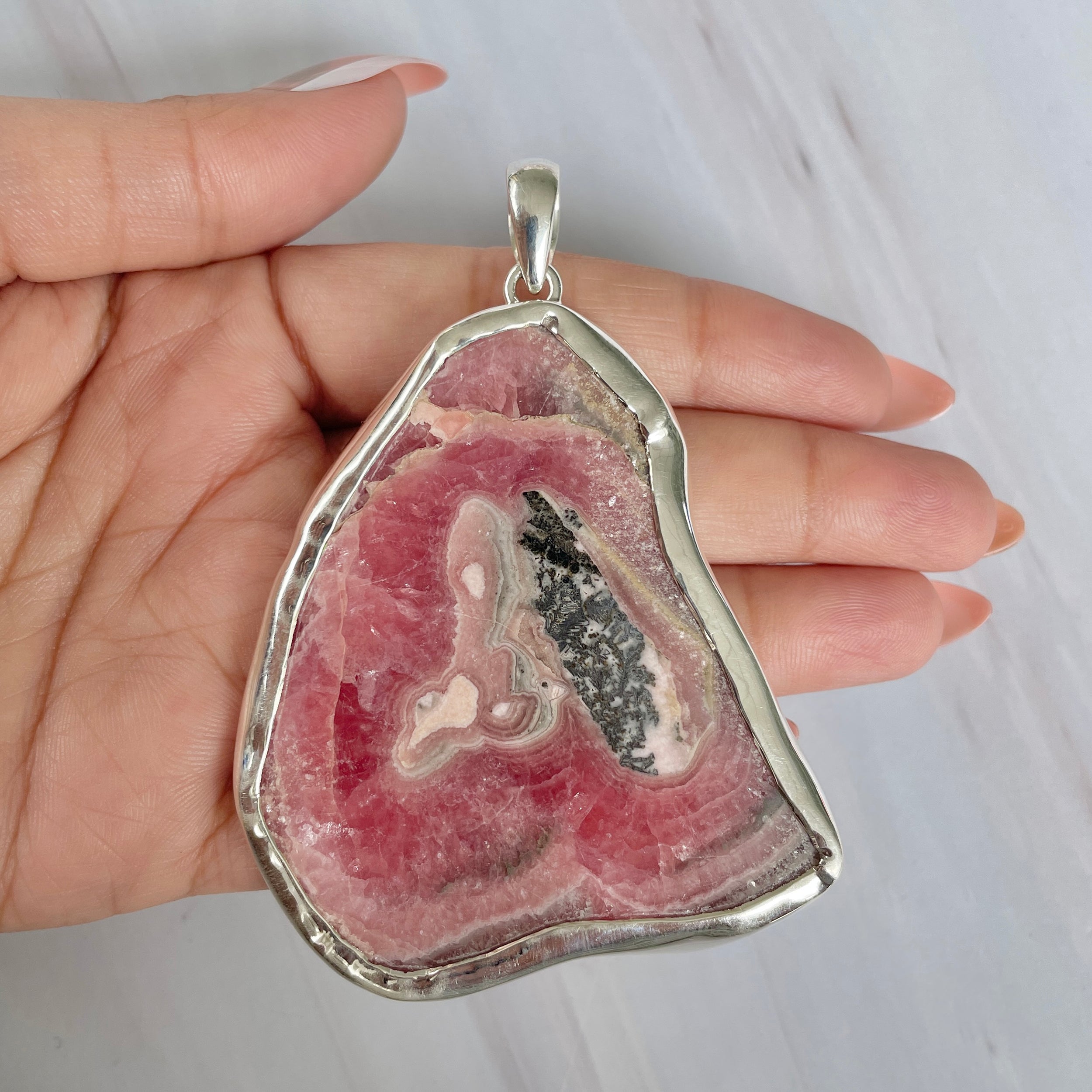 Rhodochrosite Pendant-(RDC-P-229.)