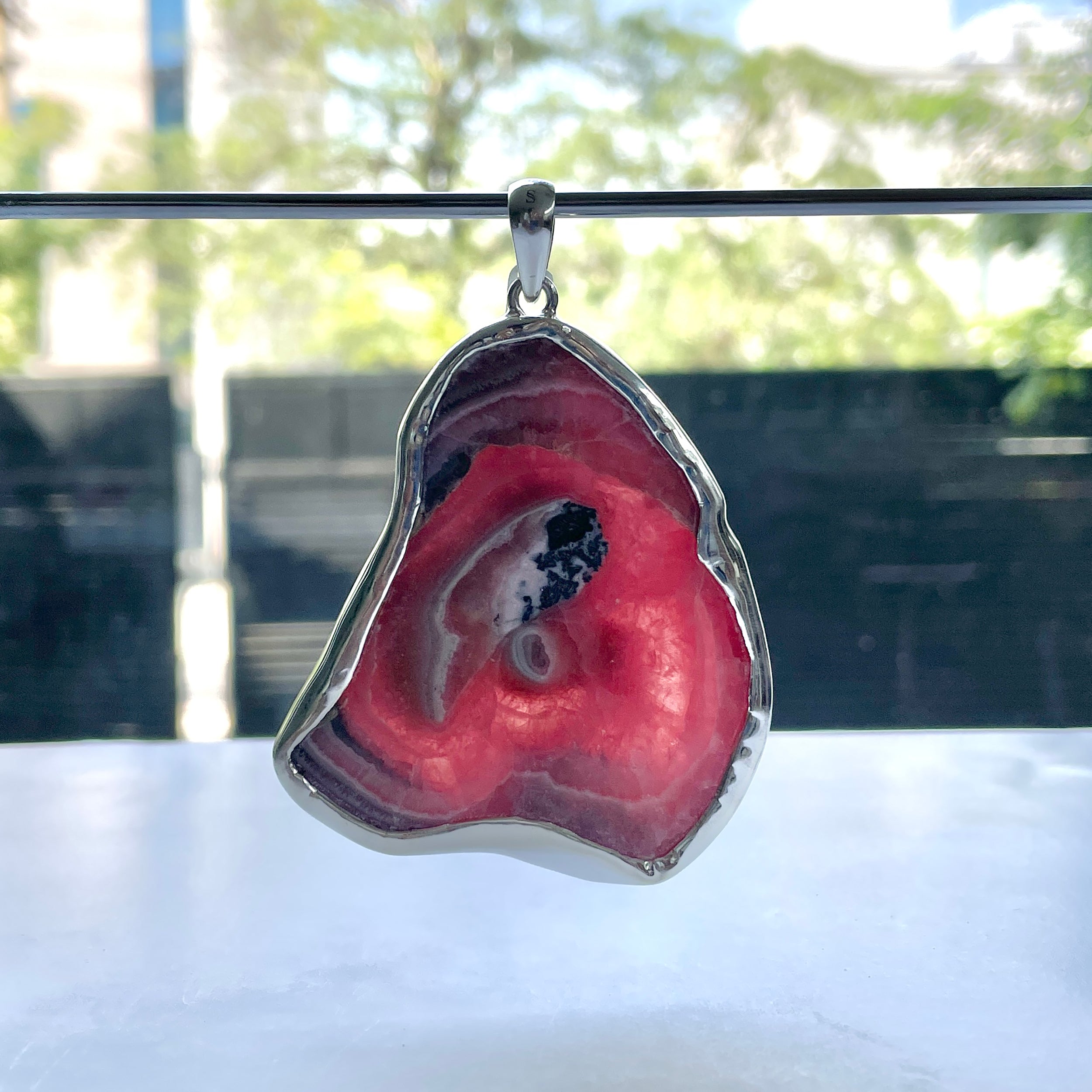 Rhodochrosite Pendant-(RDC-P-229.)